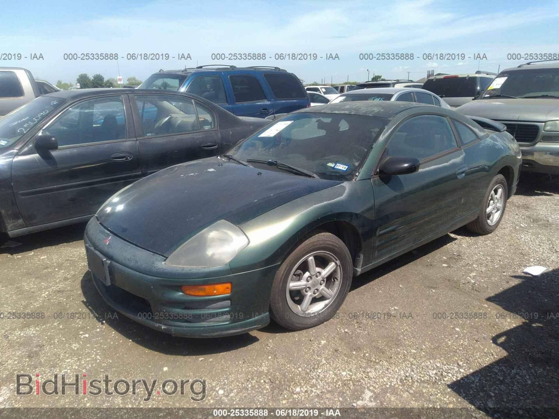 2001 MITSUBISHI ECLIPSE - VIN: 4A3AC34G01E073343 - Фото 2