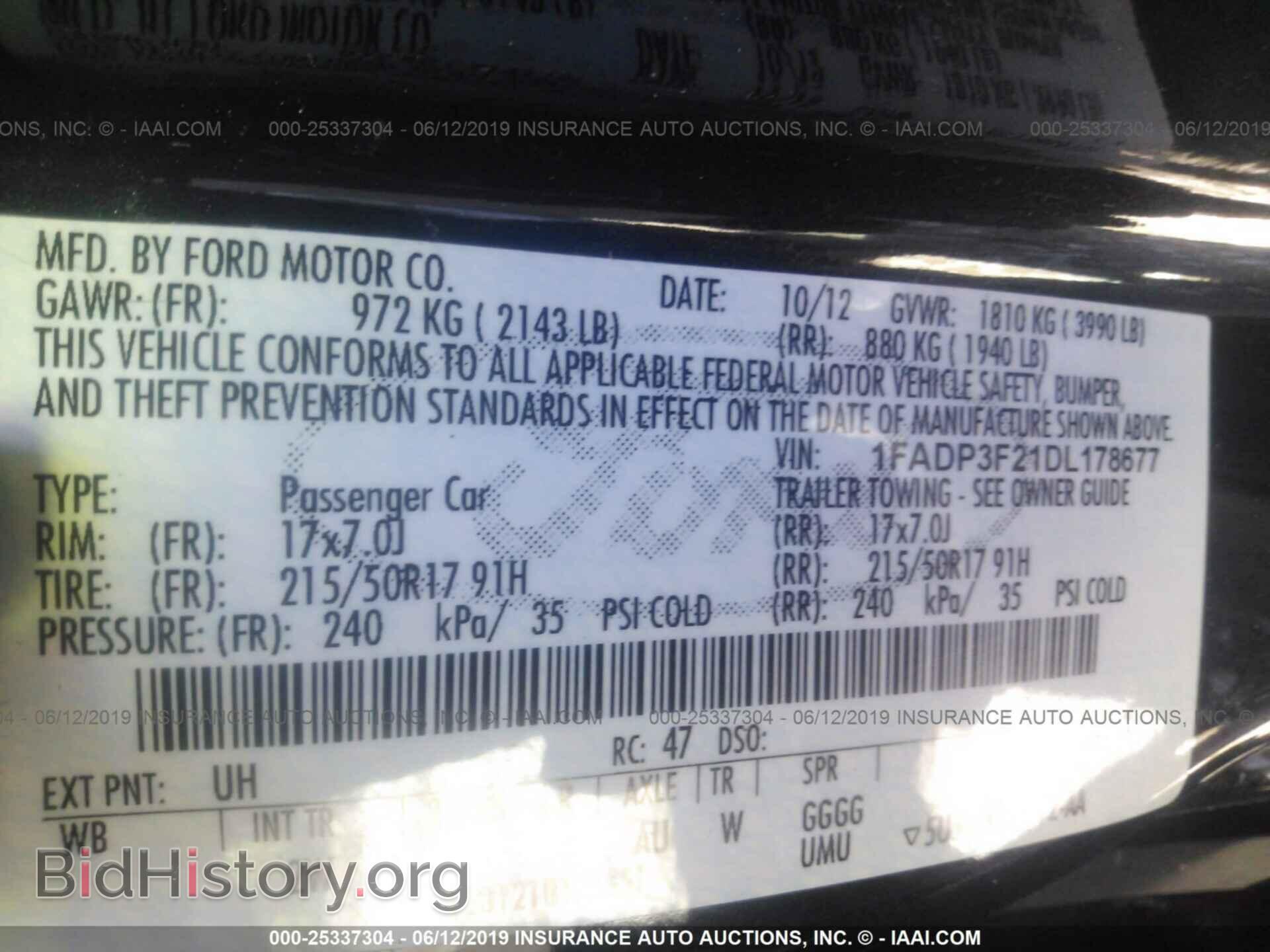 2013 FORD FOCUS - VIN: 1FADP3F21DL178677 - Photo 9