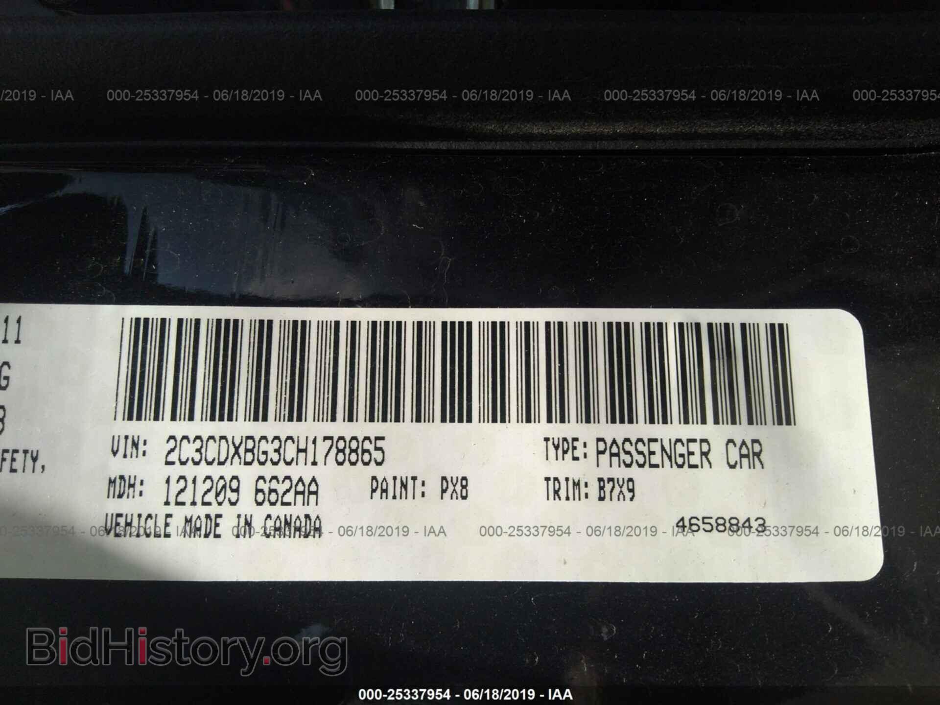 2012 DODGE CHARGER - VIN: 2C3CDXBG3CH178865 - Фото 9