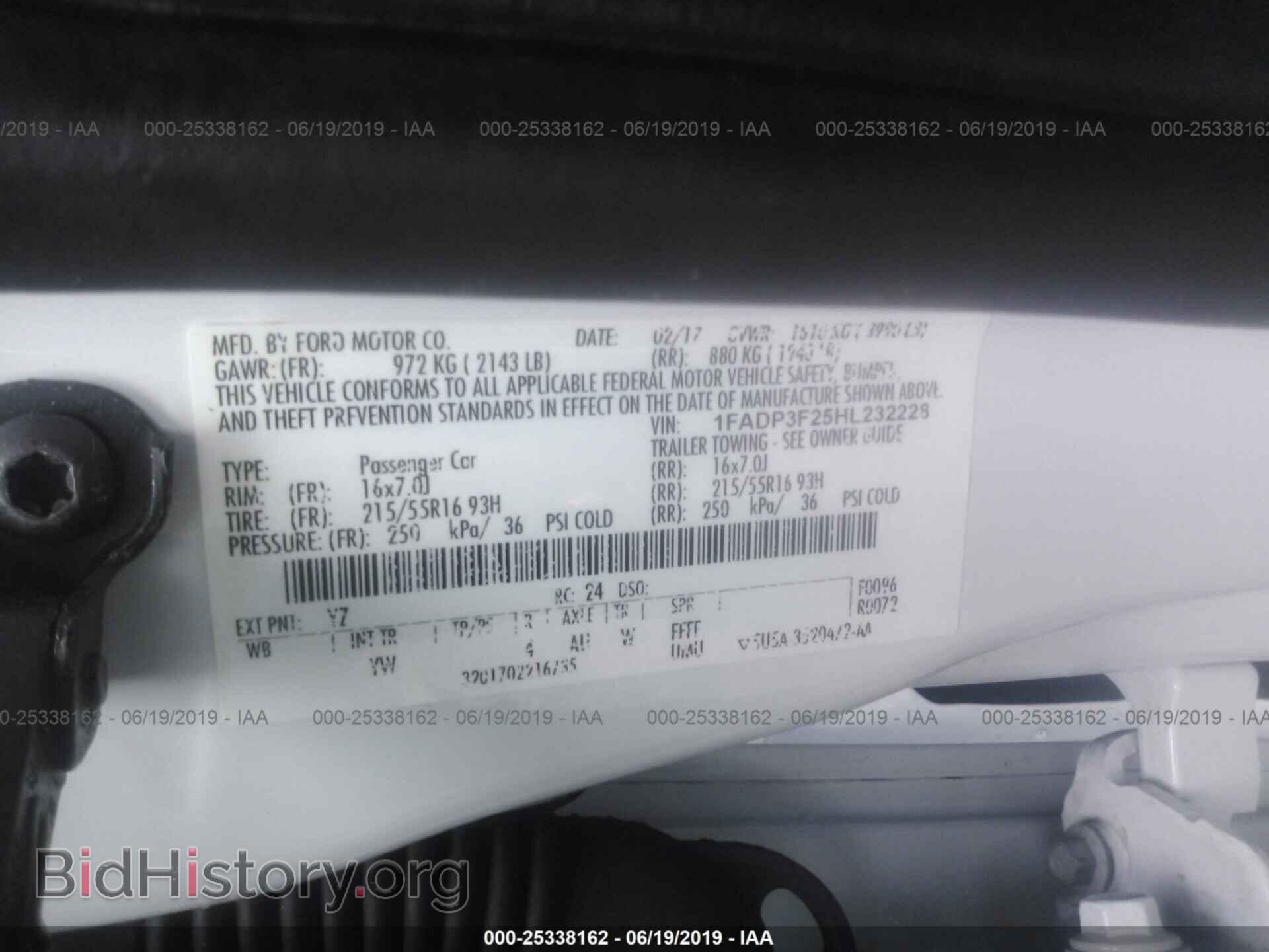 2017 FORD FOCUS - VIN: 1FADP3F25HL232228 - Фото 9