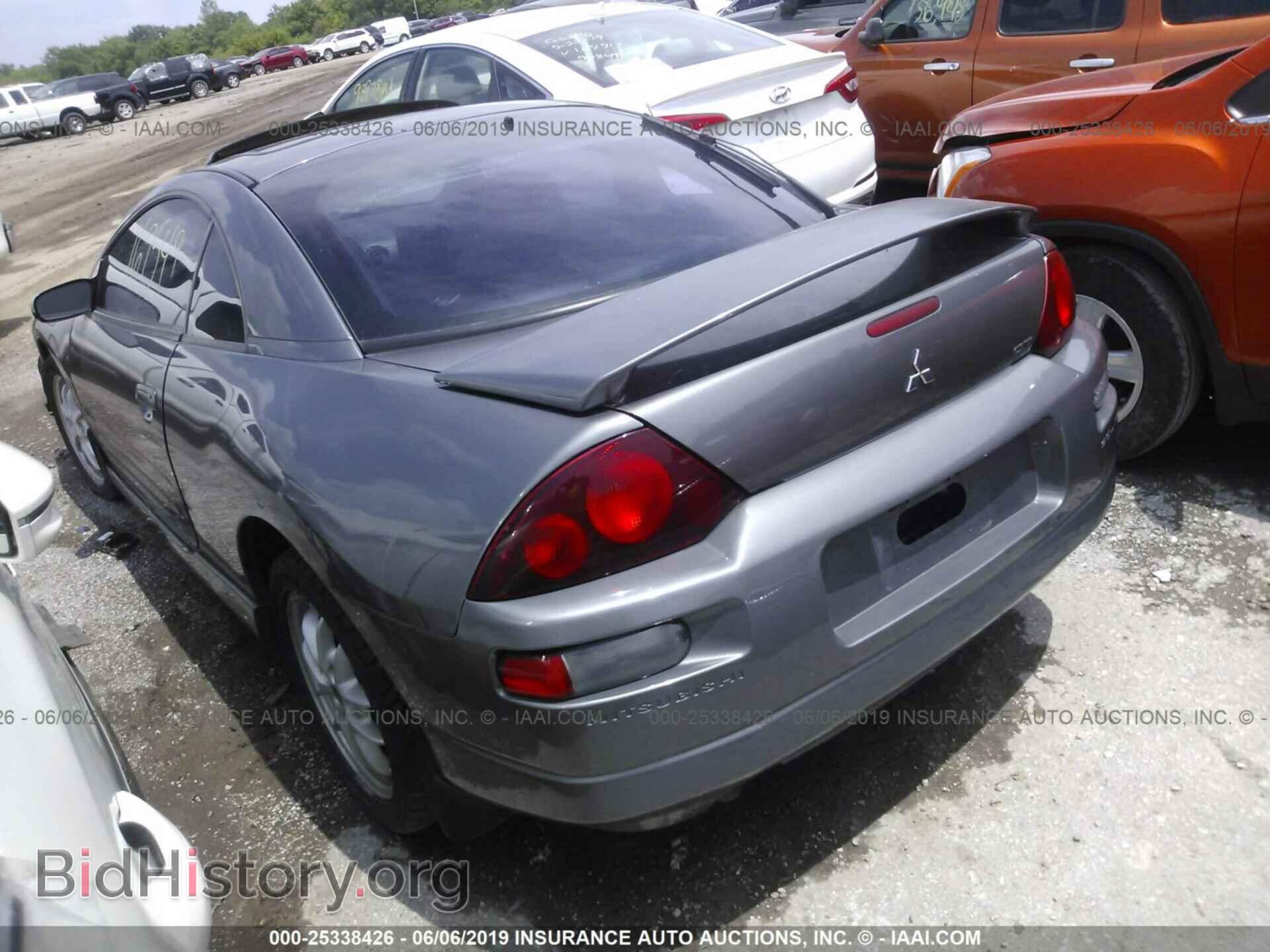 2002 MITSUBISHI ECLIPSE - VIN: 4A3AC54H32E044361 - Фото 3