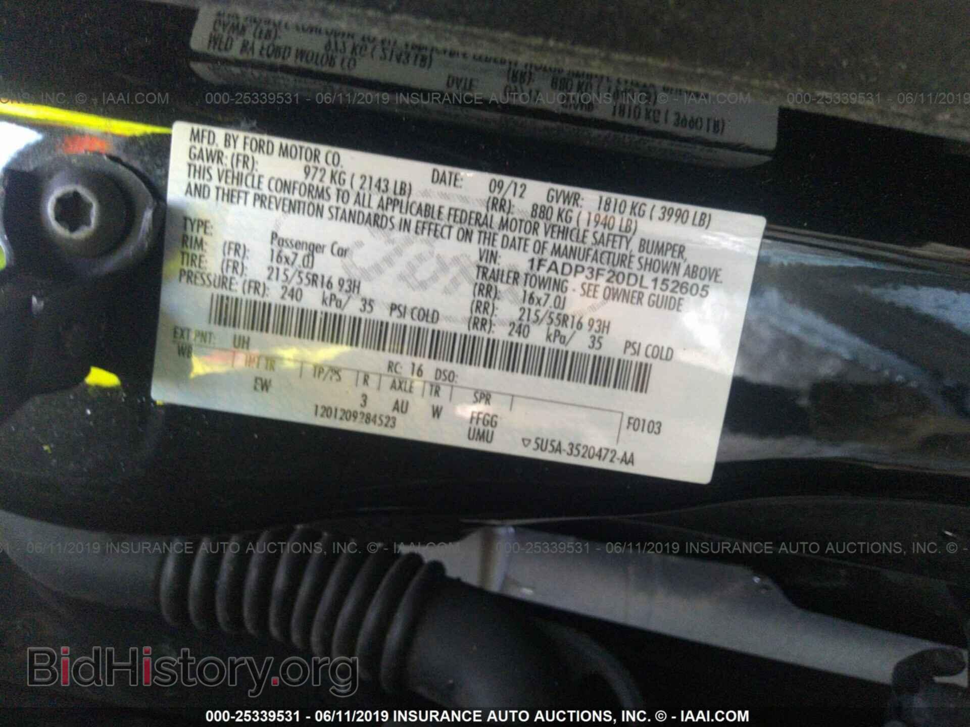 2013 FORD FOCUS - VIN: 1FADP3F20DL152605 - Photo 9