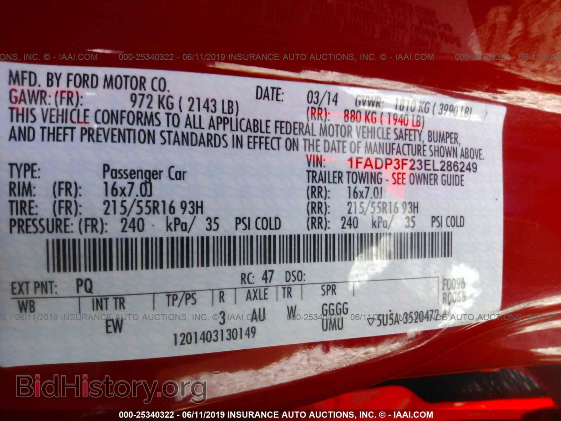 2014 FORD FOCUS - VIN: 1FADP3F23EL286249 - Photo 9