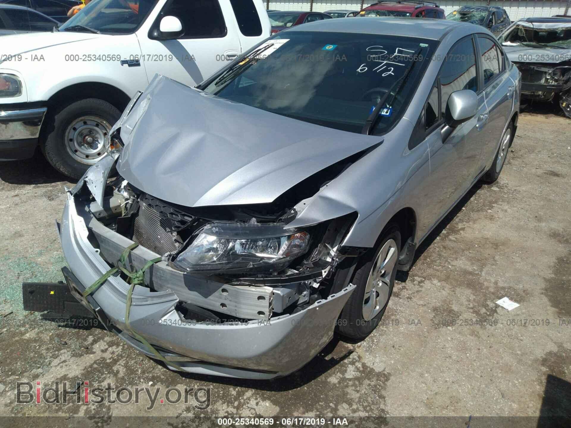 2013 HONDA CIVIC - VIN: 2HGFB2F52DH593687 - Photo 2