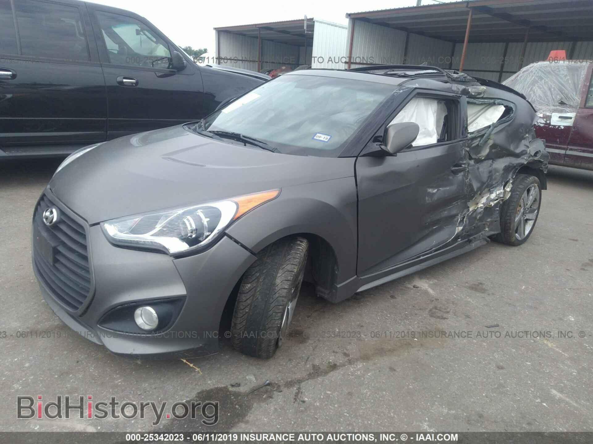 2013 HYUNDAI VELOSTER - VIN: KMHTC6AE0DU154123 - Фото 2