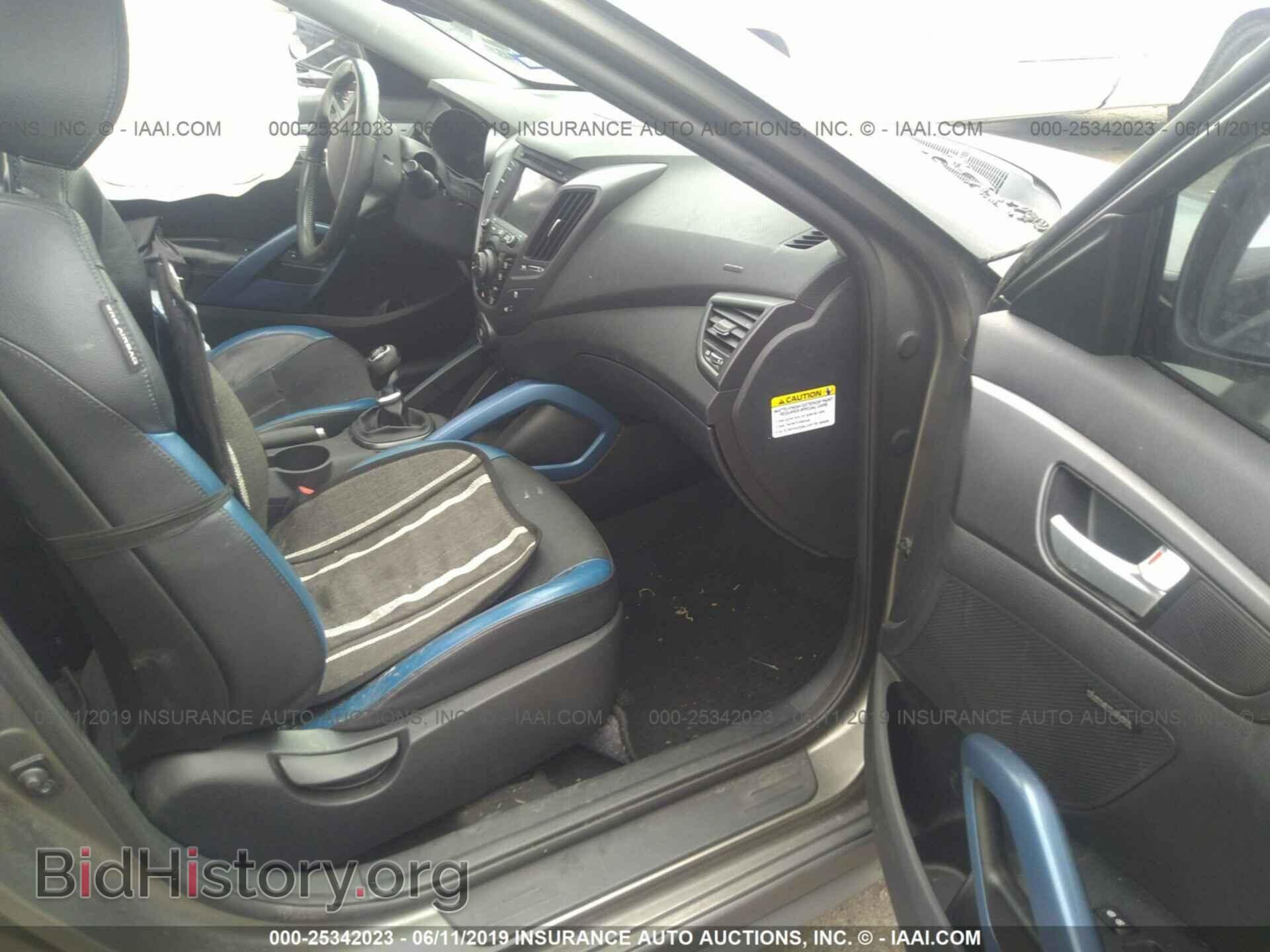 2013 HYUNDAI VELOSTER - VIN: KMHTC6AE0DU154123 - Фото 5