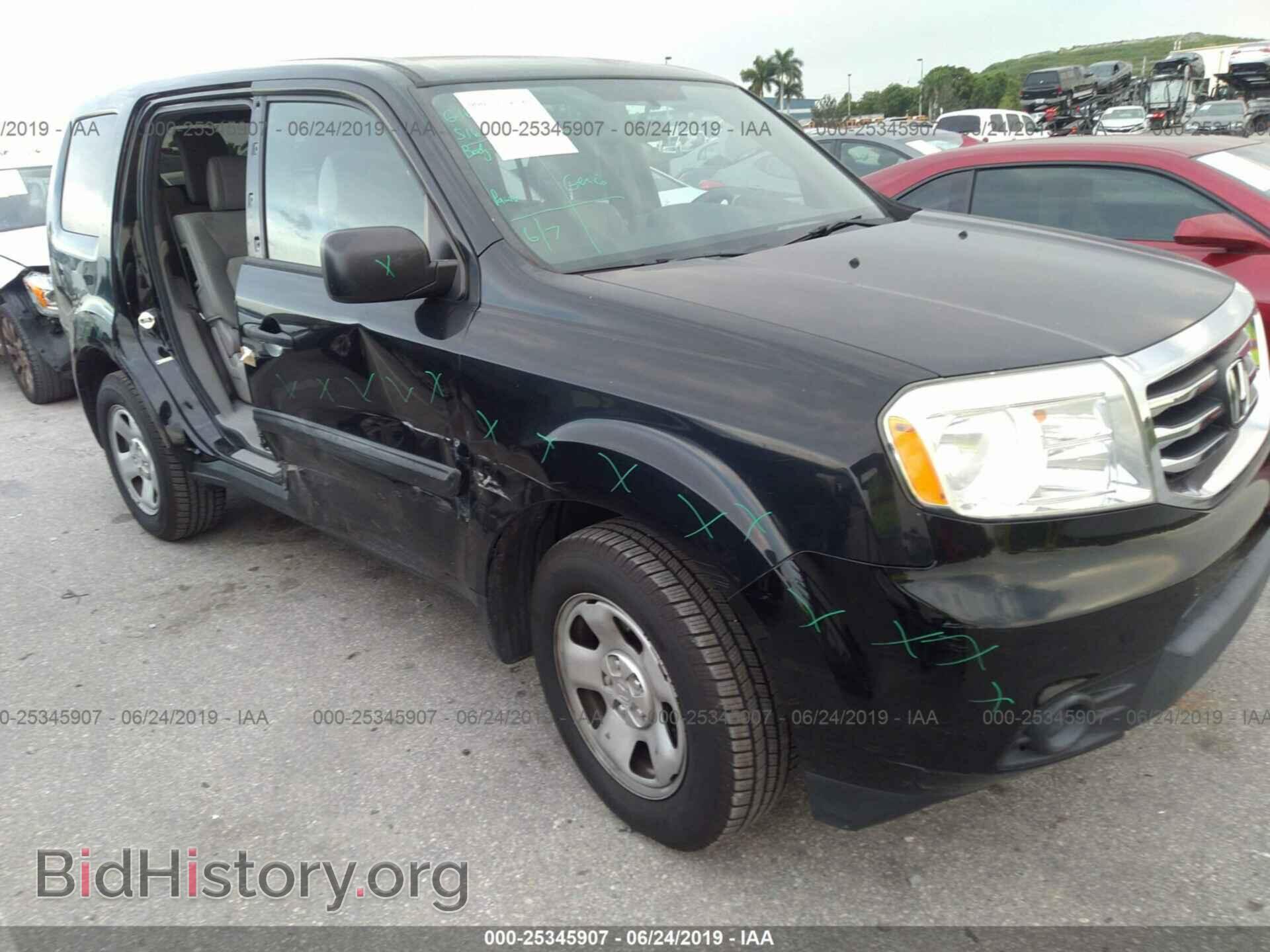 Фотография 5FNYF3H23DB016595 - HONDA PILOT 2013