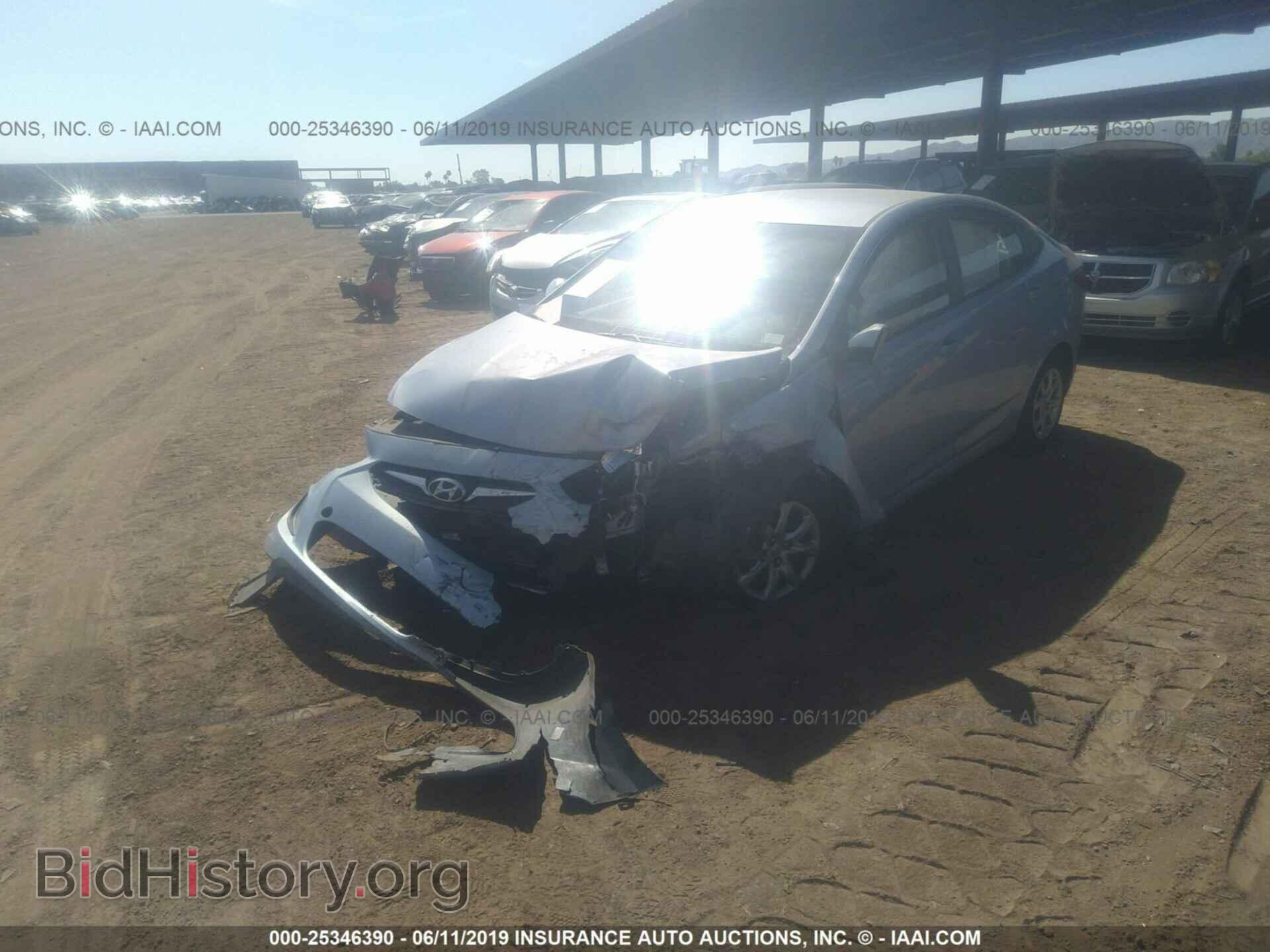 2014 HYUNDAI ACCENT - VIN: KMHCT4AE9EU722424 - Фото 2