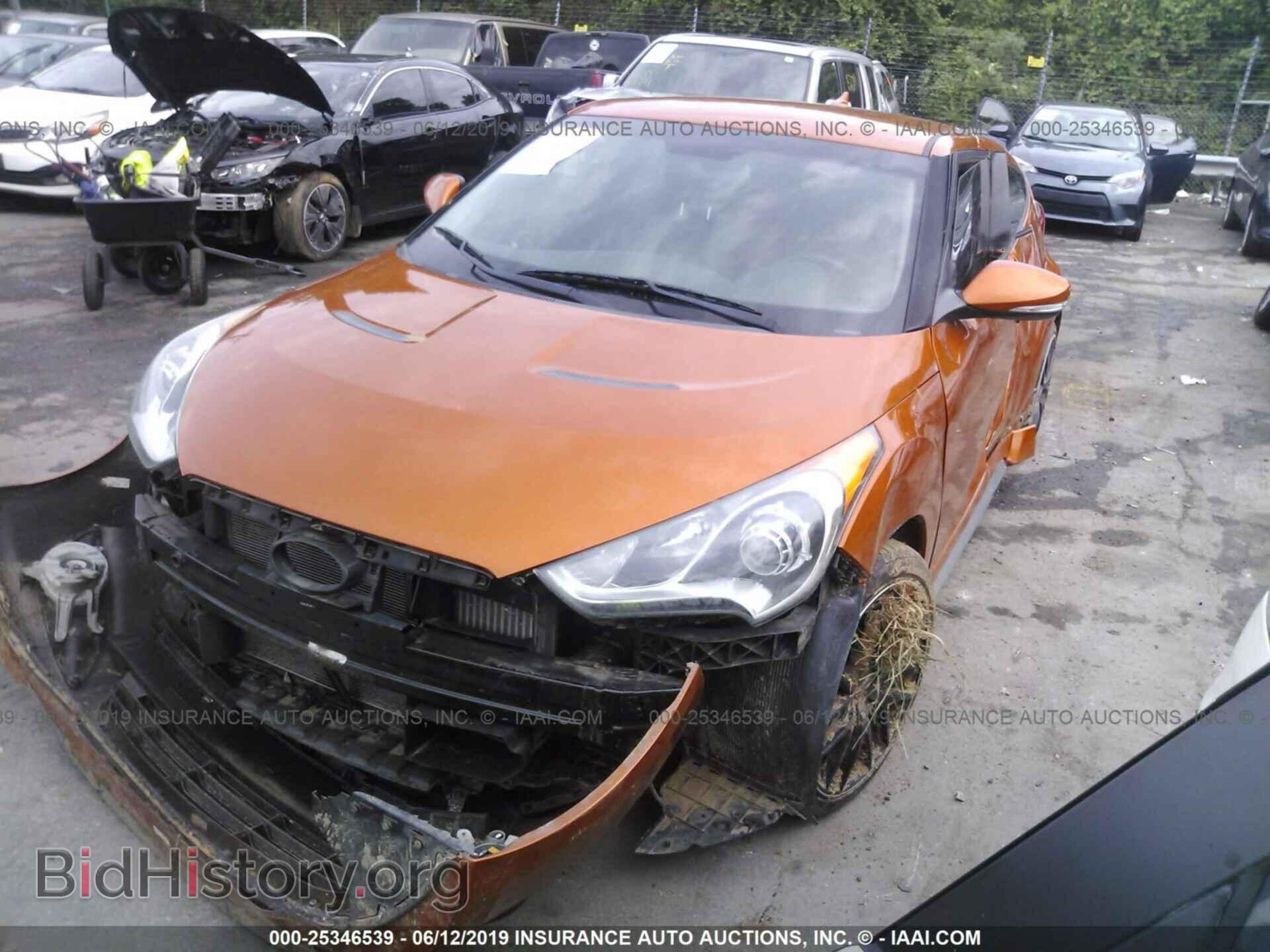 2013 HYUNDAI VELOSTER - VIN: KMHTC6AEXDU170068 - Фото 2
