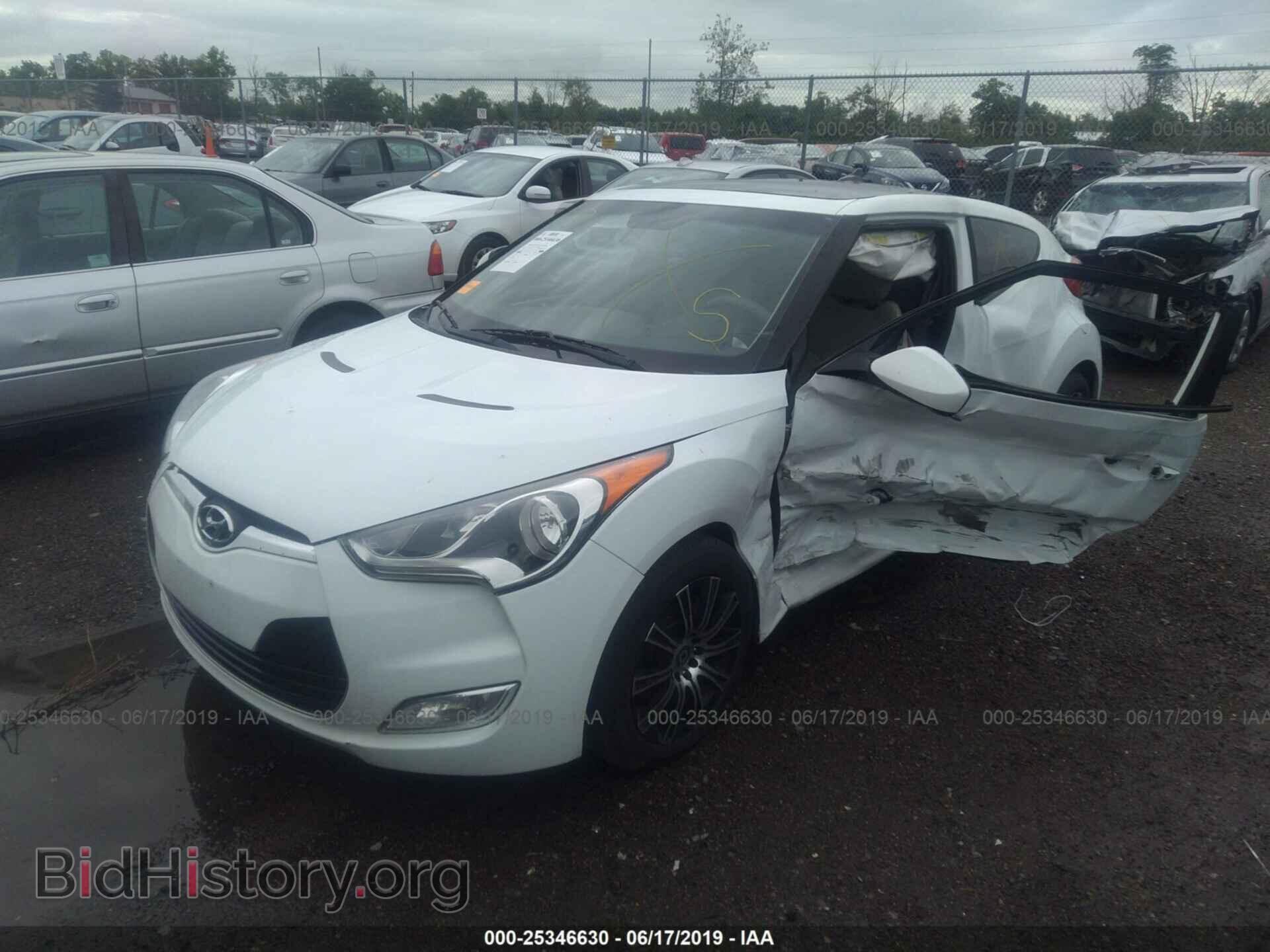2012 HYUNDAI VELOSTER - VIN: KMHTC6AD9CU058934 - Фото 2