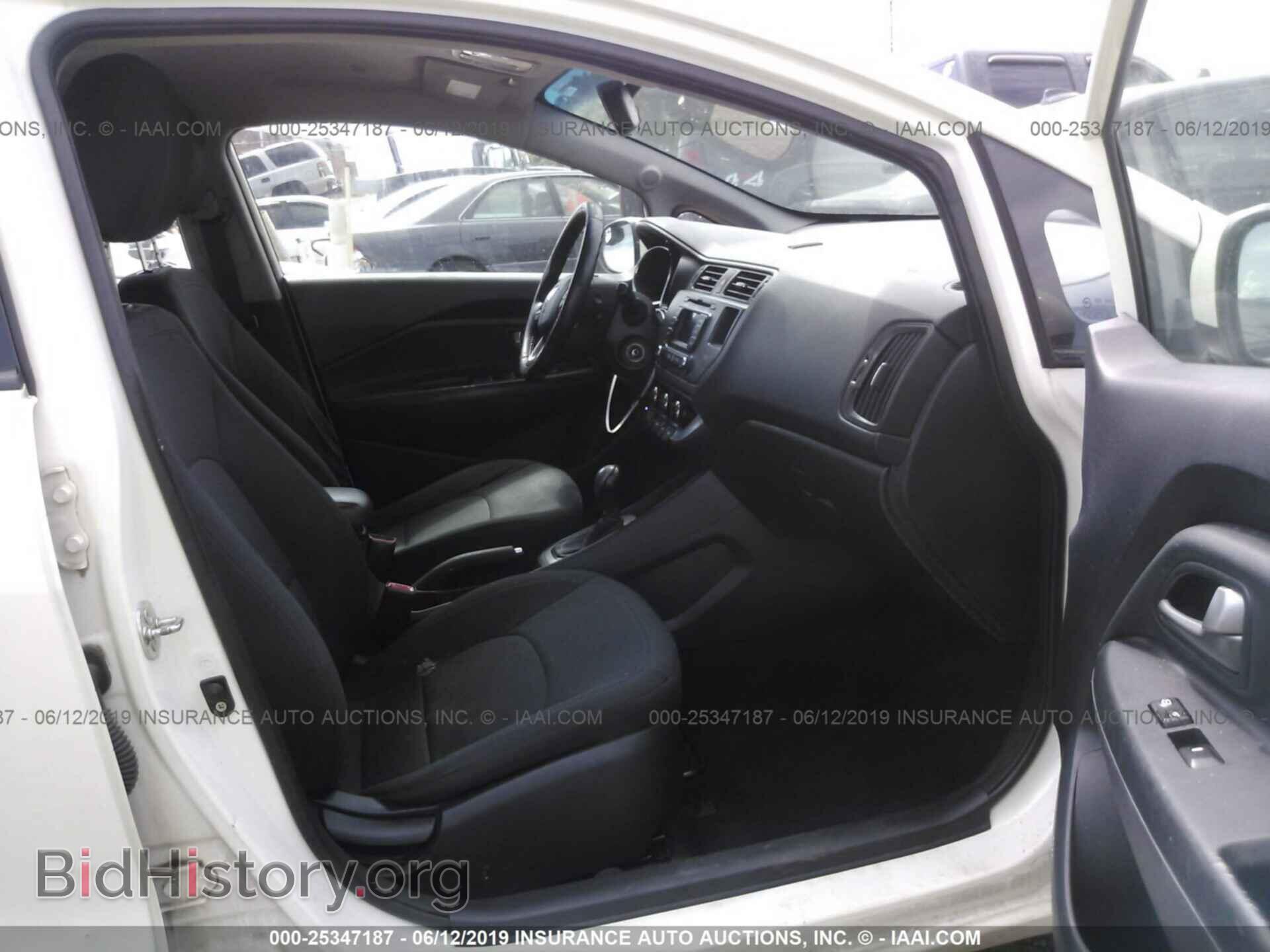 2012 KIA RIO - VIN: KNADN5A31C6062160 - Фото 5
