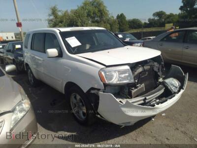 2014 Honda PILOT EXL, белый — VIN 5FNYF4H52EB009932, IAAI