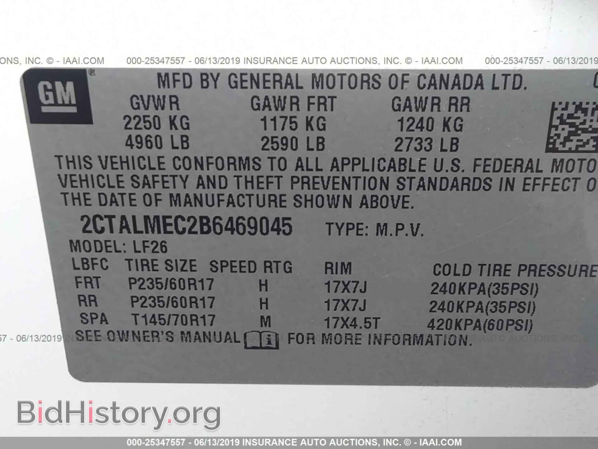 2011 GMC TERRAIN - VIN: 2CTALMEC2B6469045 - Photo 9