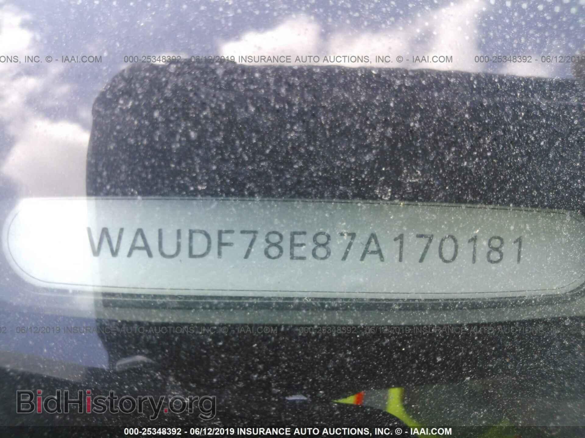 2007 AUDI A4 - VIN: WAUDF78E87A170181 - Фото 9