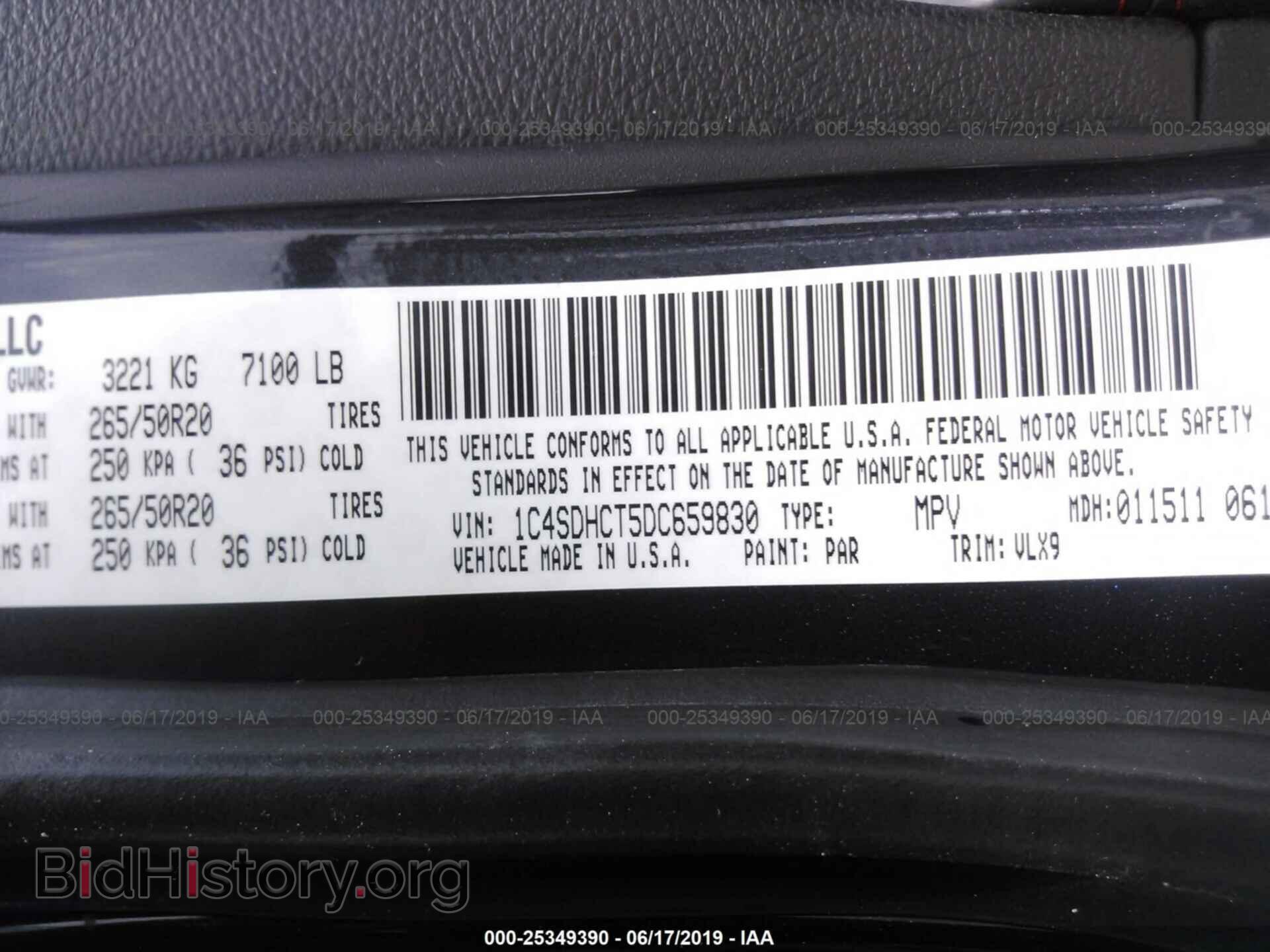 2013 DODGE DURANGO - VIN: 1C4SDHCT5DC659830 - Photo 9