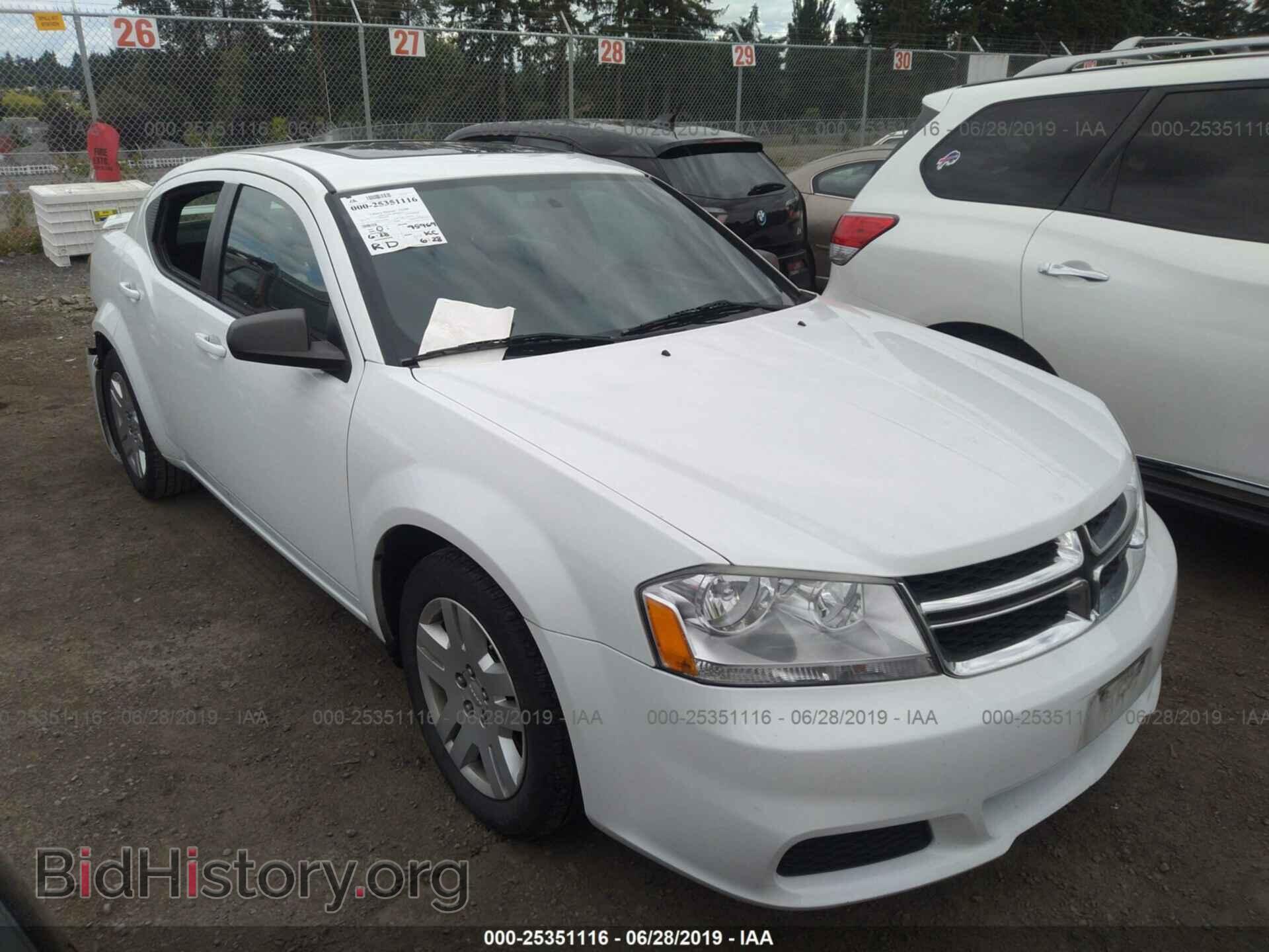 Photo 1C3CDZAGXCN223823 - DODGE AVENGER 2012