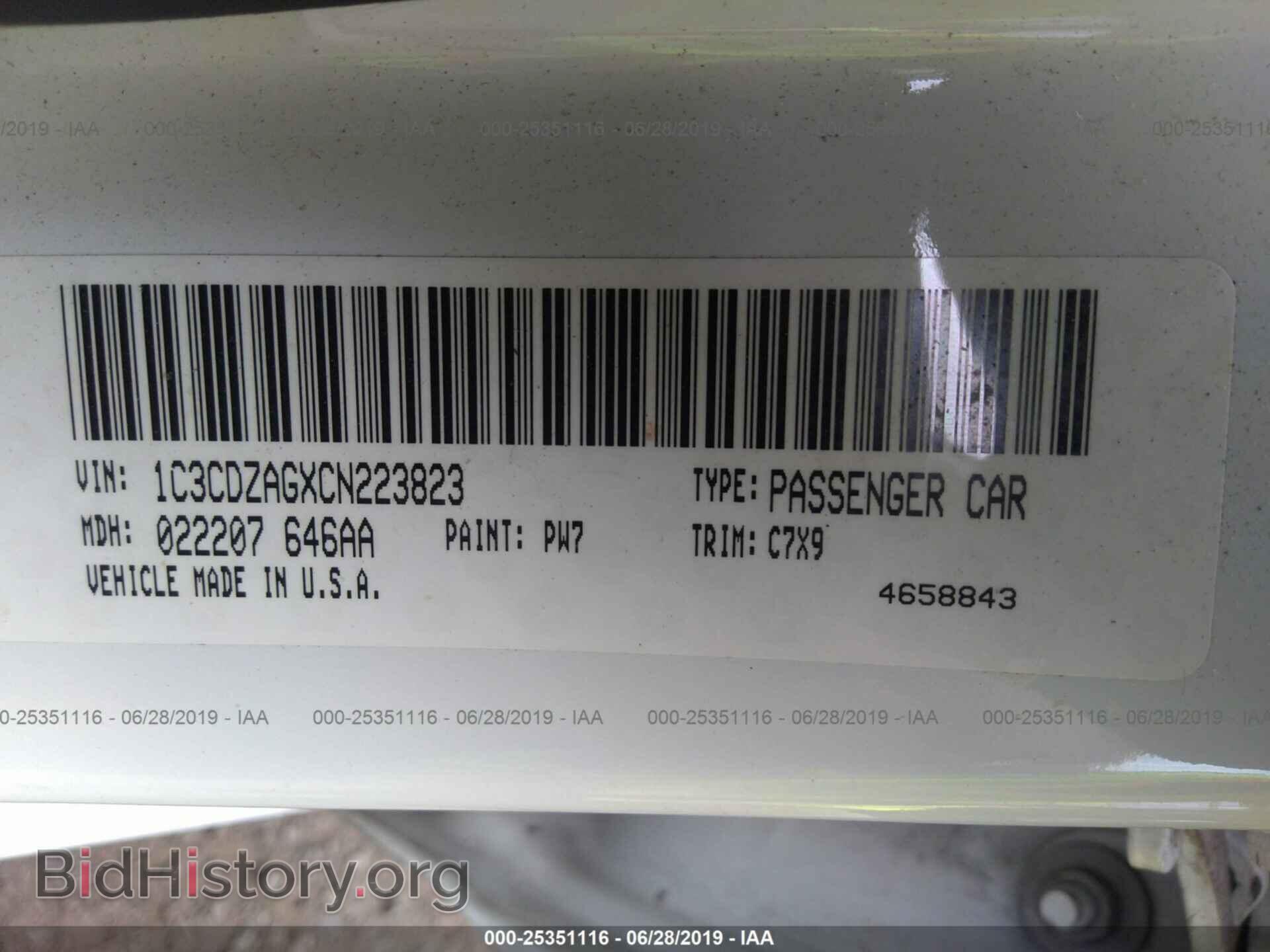 2012 DODGE AVENGER - VIN: 1C3CDZAGXCN223823 - Photo 9
