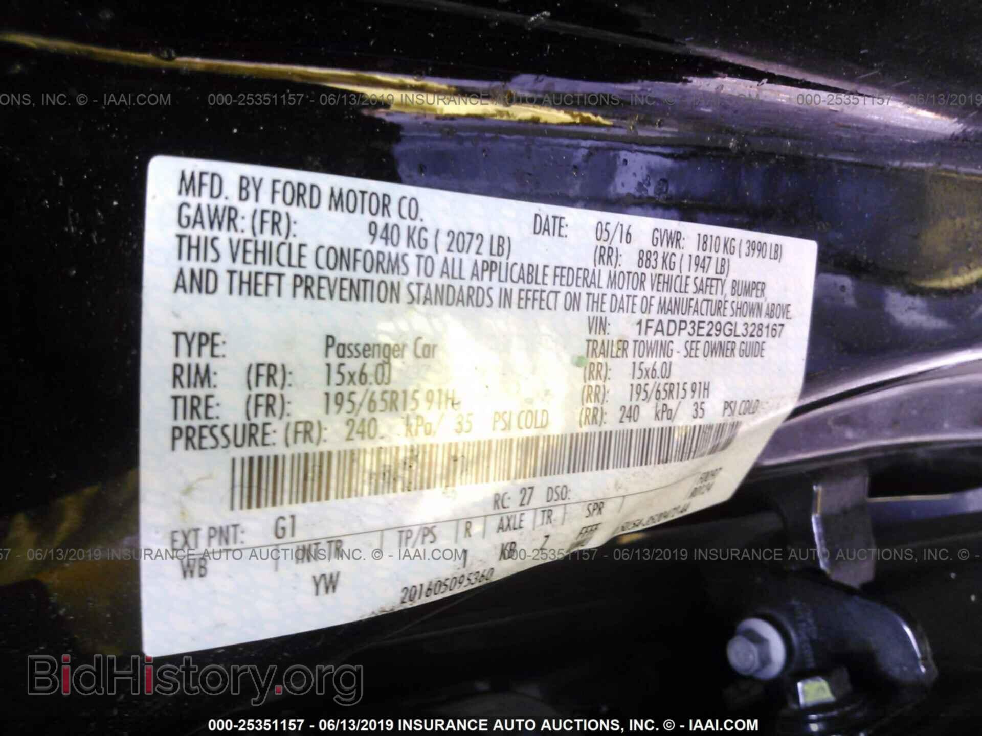 2016 FORD FOCUS - VIN: 1FADP3E29GL328167 - Photo 9
