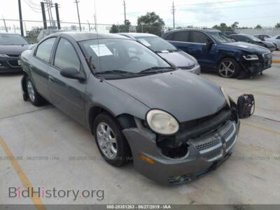 2005 Dodge NEON SXT, серый — VIN 1B3ES56C75D200776, IAAI