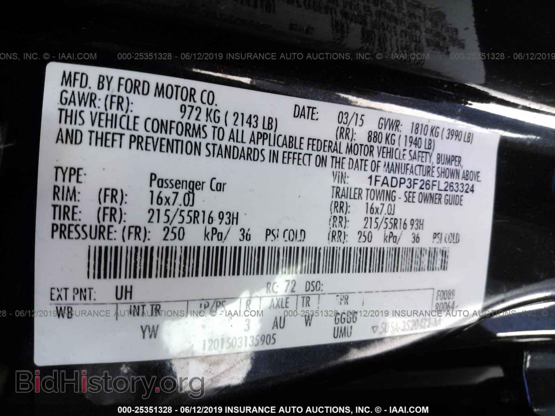 2015 FORD FOCUS - VIN: 1FADP3F26FL263324 - Фото 9