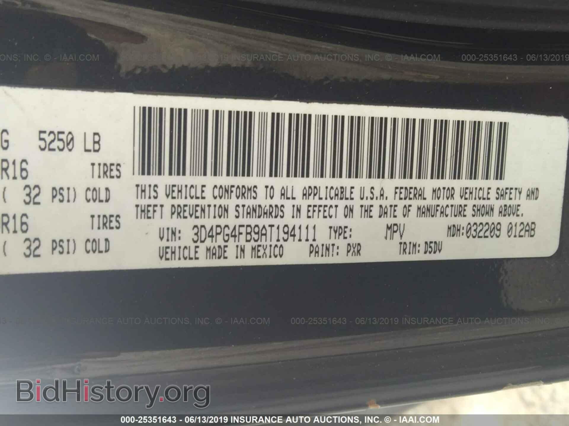 2010 DODGE JOURNEY - VIN: 3D4PG4FB9AT194111 - Фото 9