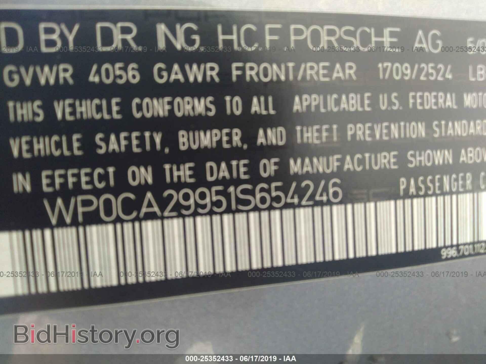 2001 PORSCHE 911 - VIN: WP0CA29951S654246 - Фото 9