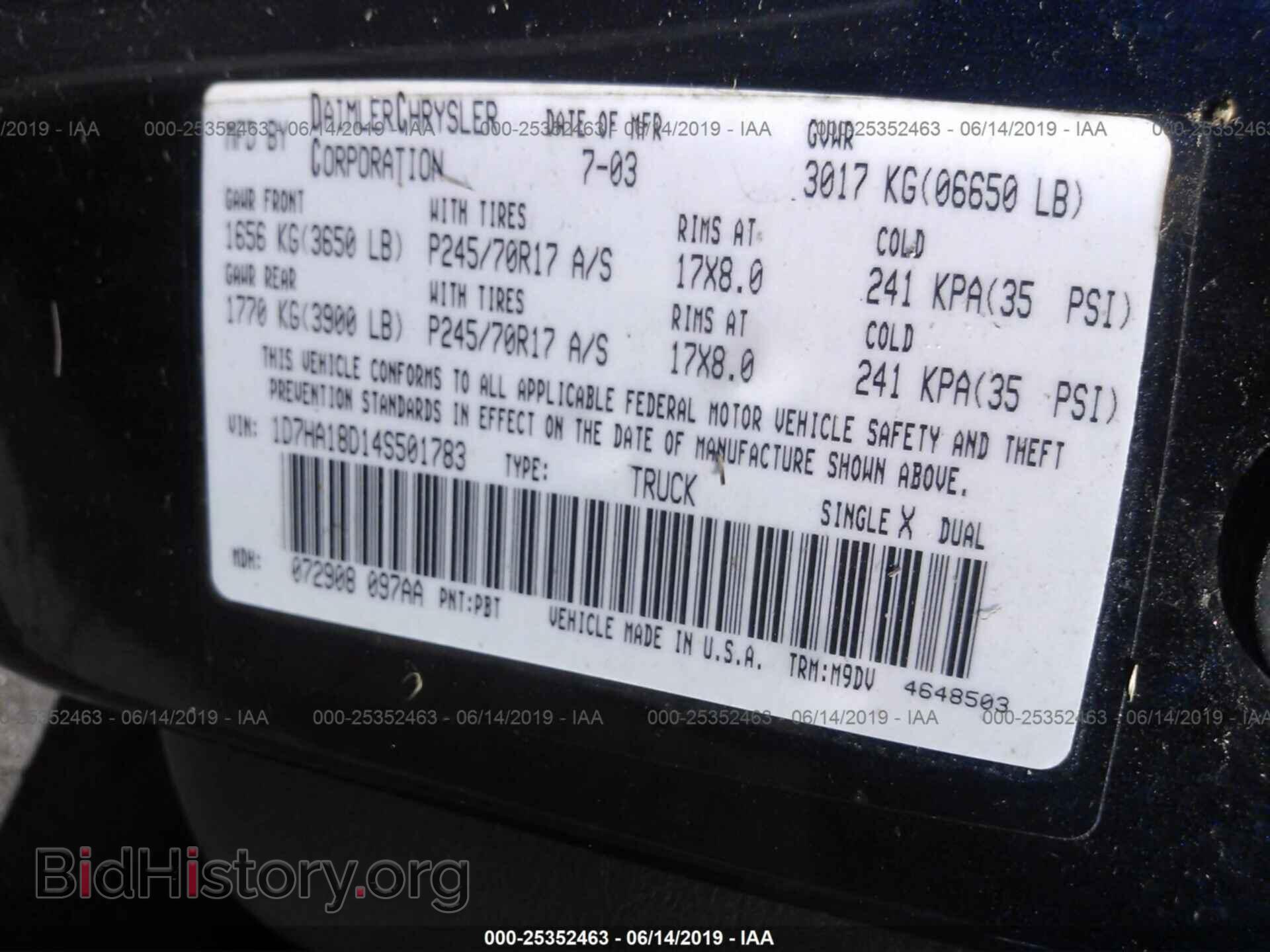 2004 DODGE RAM 1500 - VIN: 1D7HA18D14S501783 - Photo 9