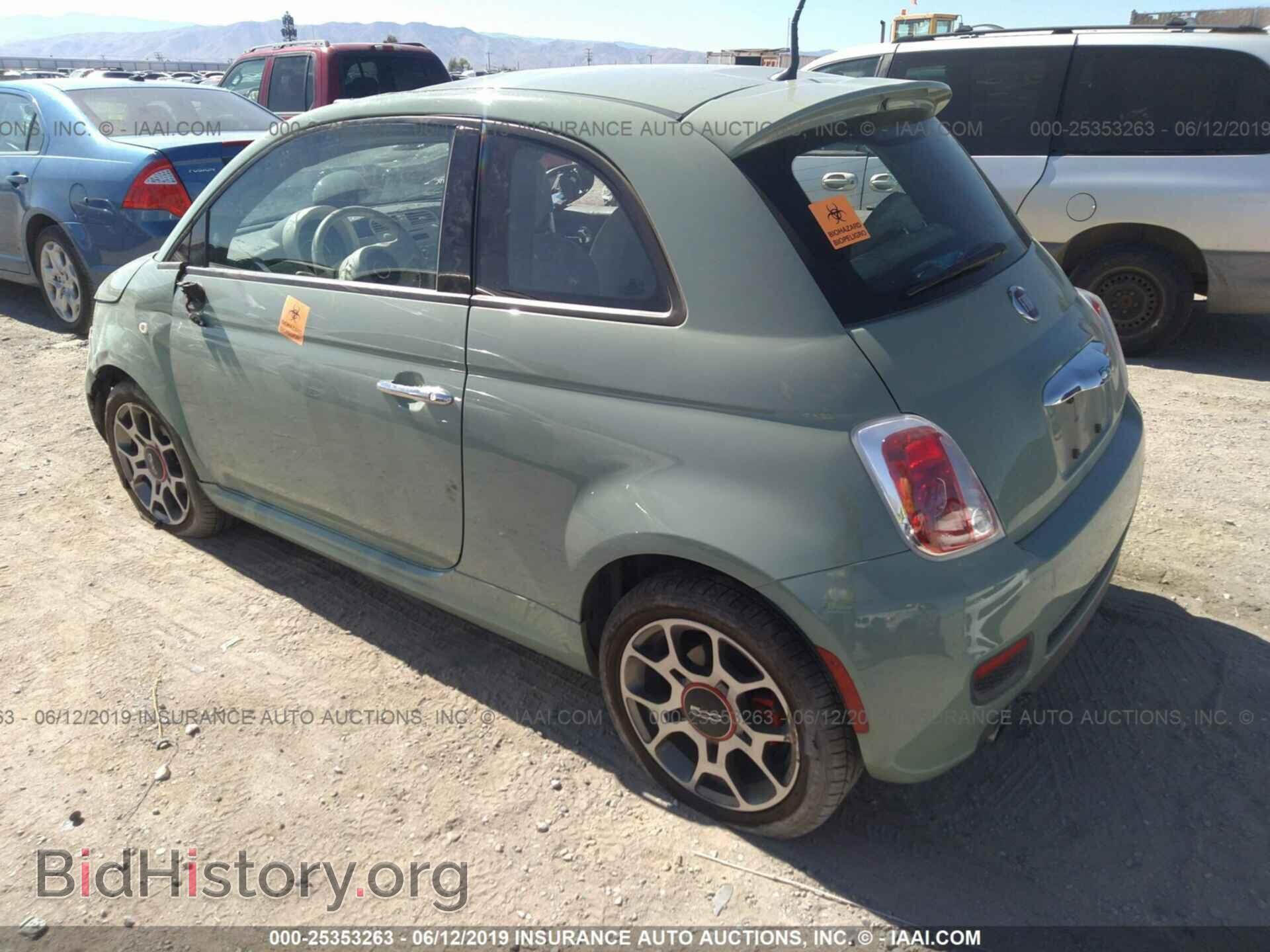 2015 FIAT 500 - VIN: 3C3CFFBR2FT753765 - Фото 3