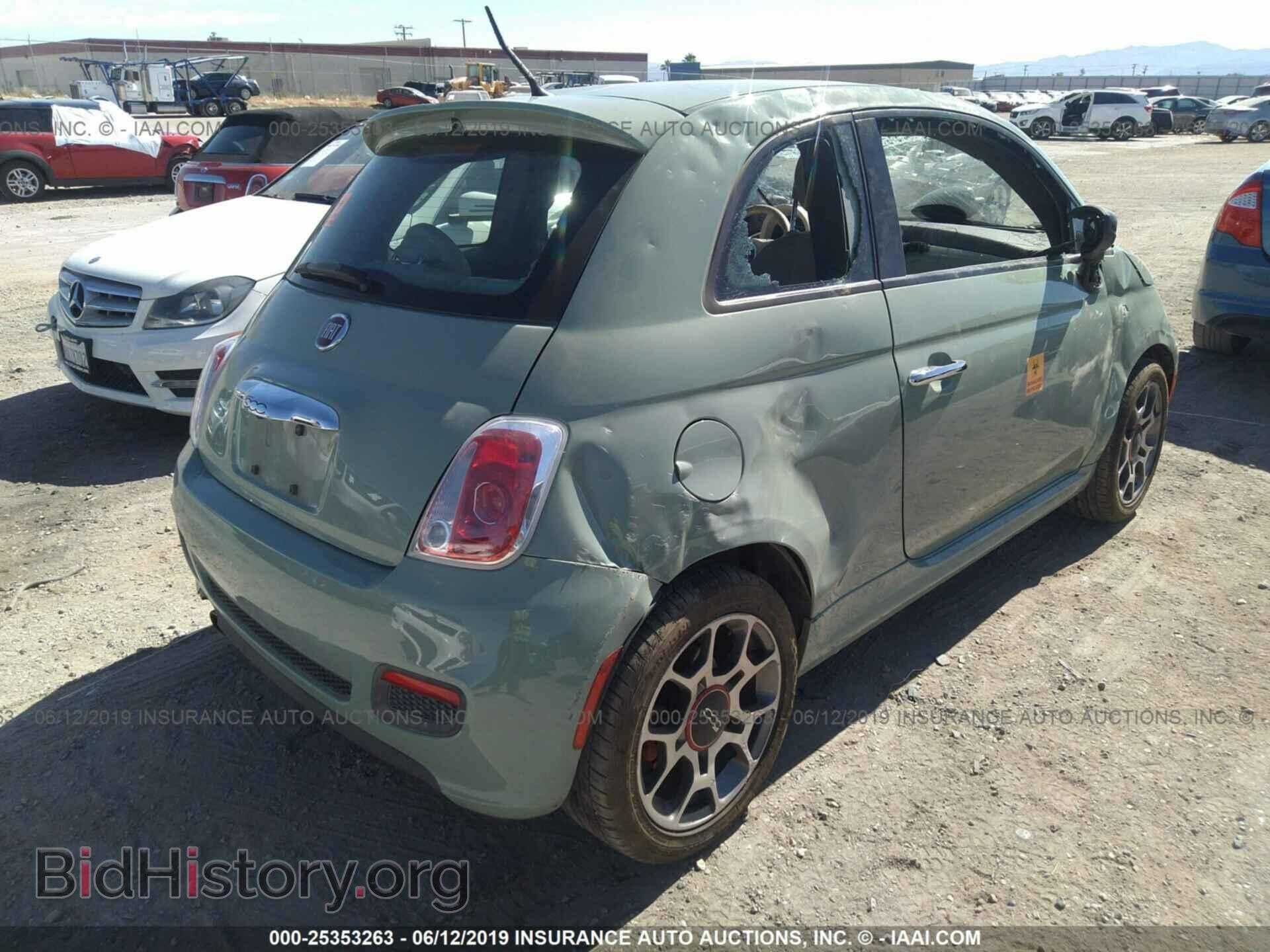 2015 FIAT 500 - VIN: 3C3CFFBR2FT753765 - Фото 4