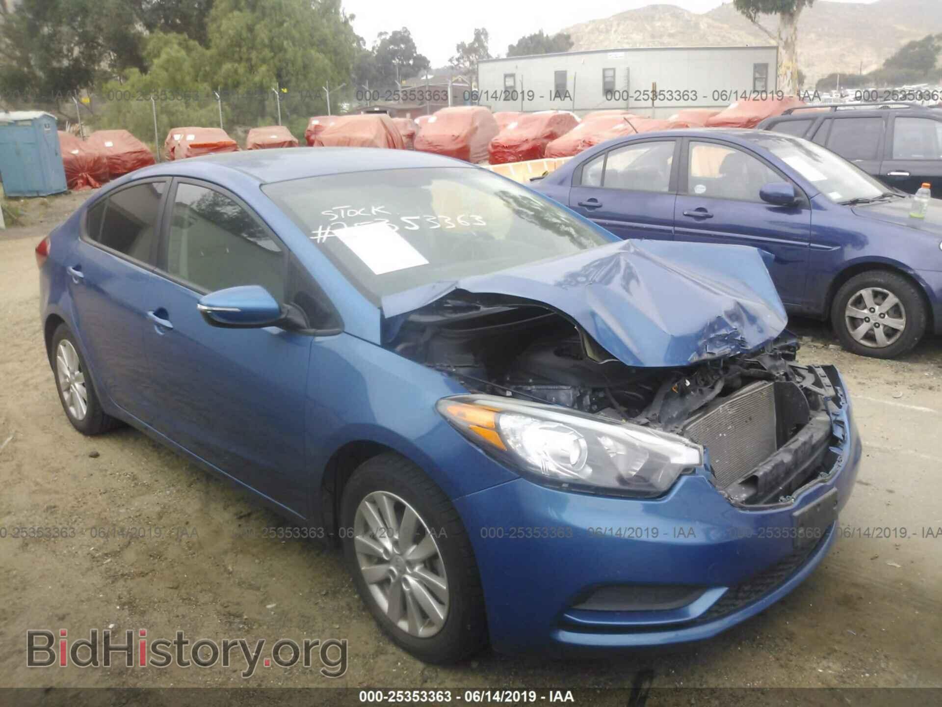 Photo KNAFX4A66E5232836 - KIA FORTE 2014
