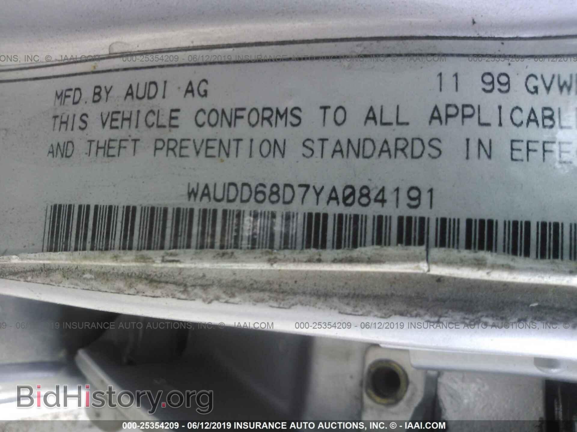 2000 AUDI S4 - VIN: WAUDD68D7YA084191 - Фото 9