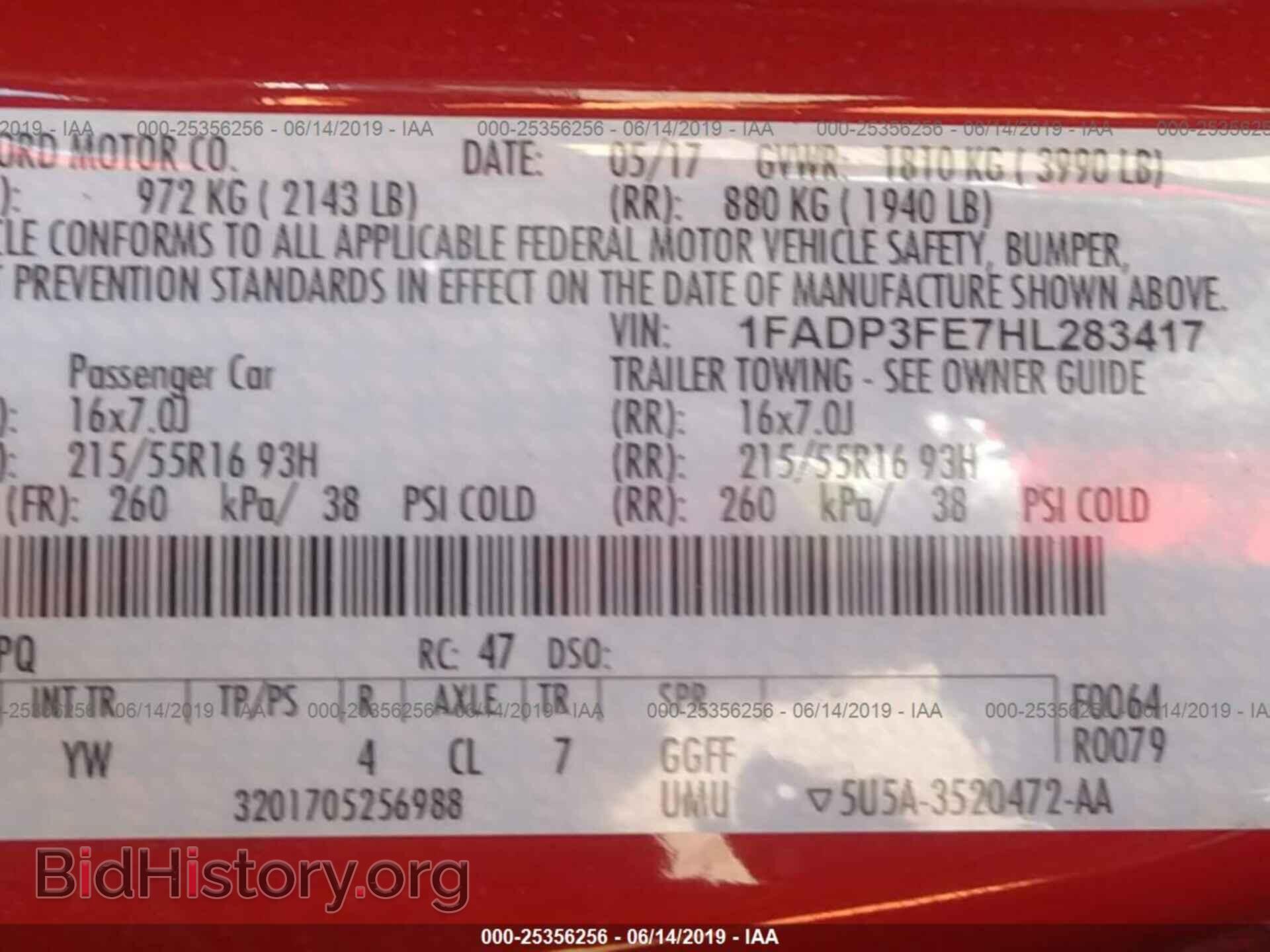 2017 FORD FOCUS - VIN: 1FADP3FE7HL283417 - Фото 9