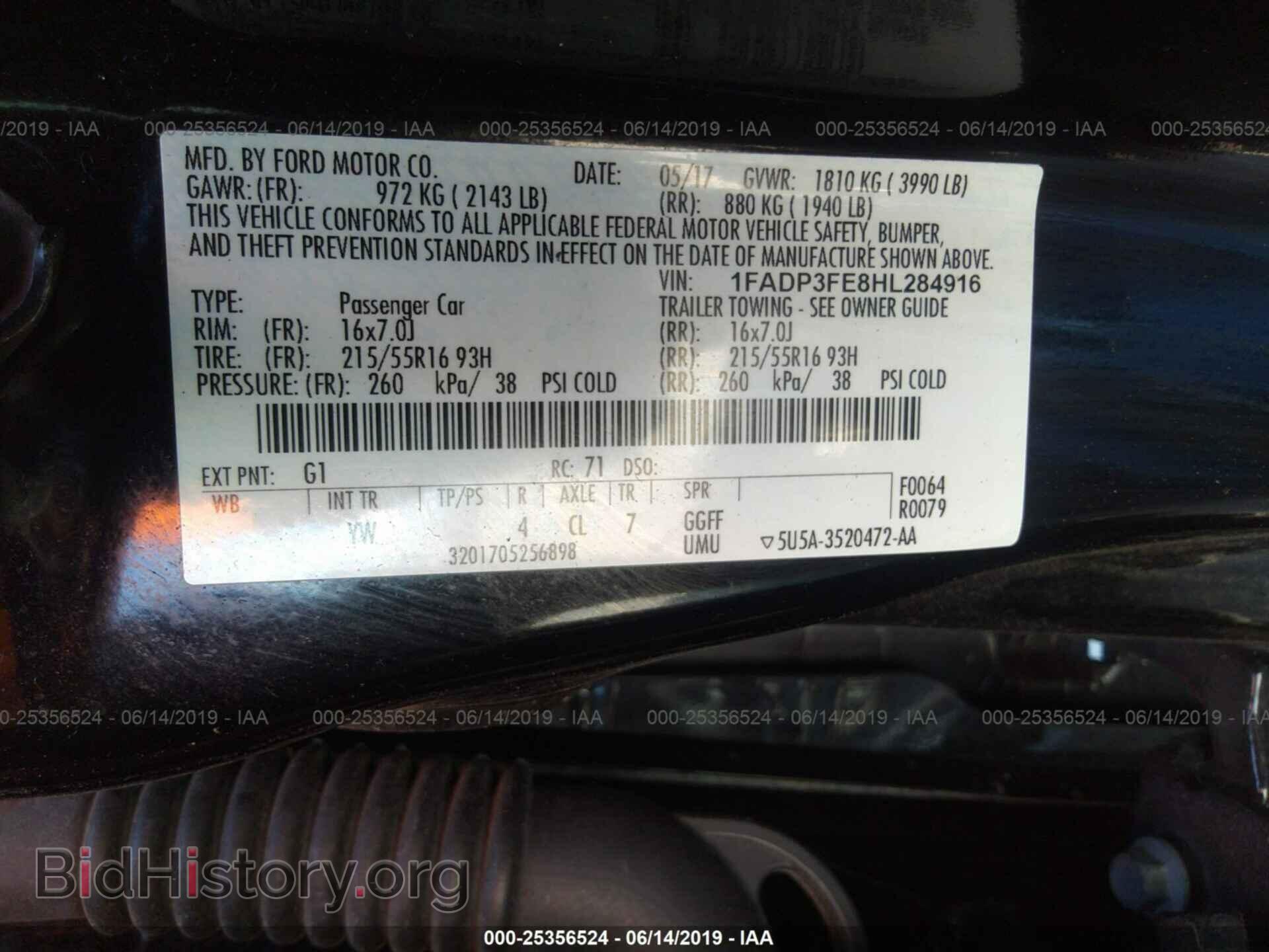 2017 FORD FOCUS - VIN: 1FADP3FE8HL284916 - Photo 9