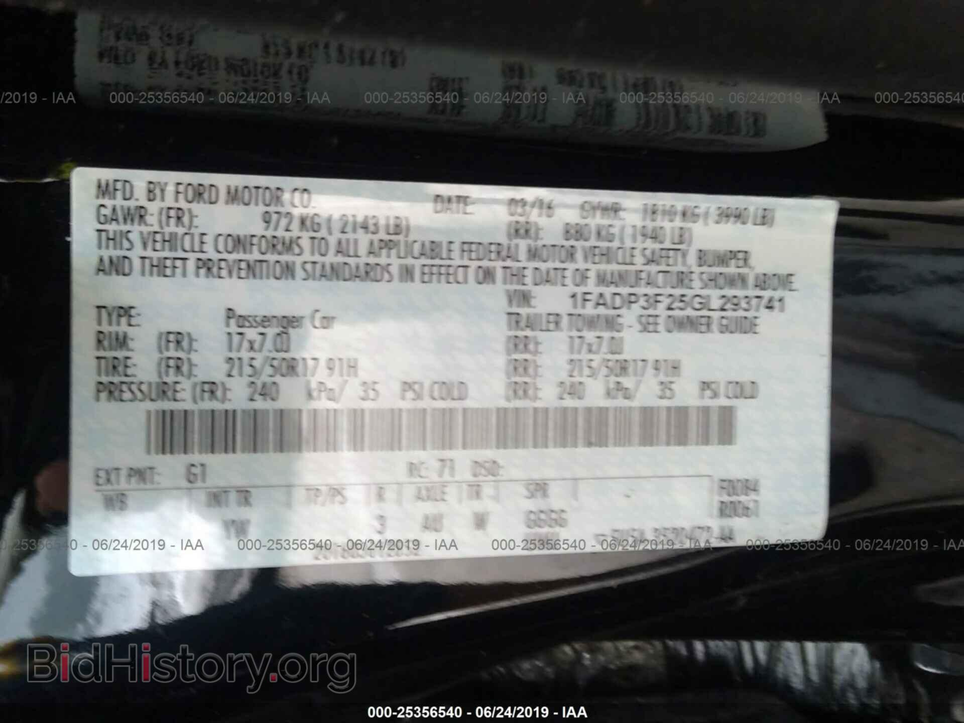 2016 FORD FOCUS - VIN: 1FADP3F25GL293741 - Photo 9