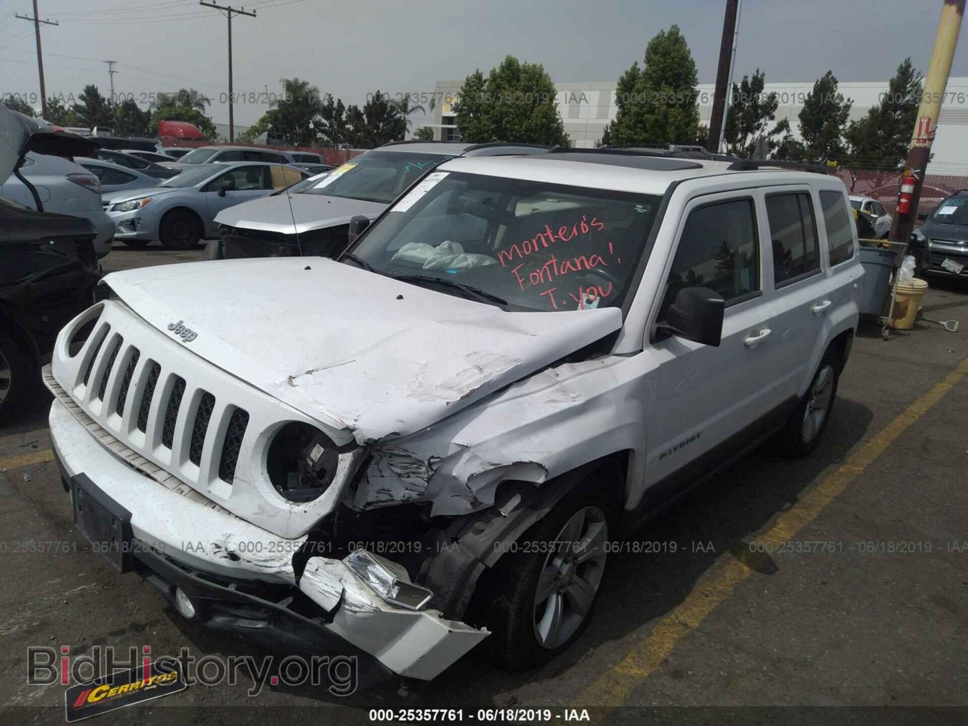 2012 JEEP PATRIOT - VIN: 1C4NJPFB8CD566537 - Фото 2