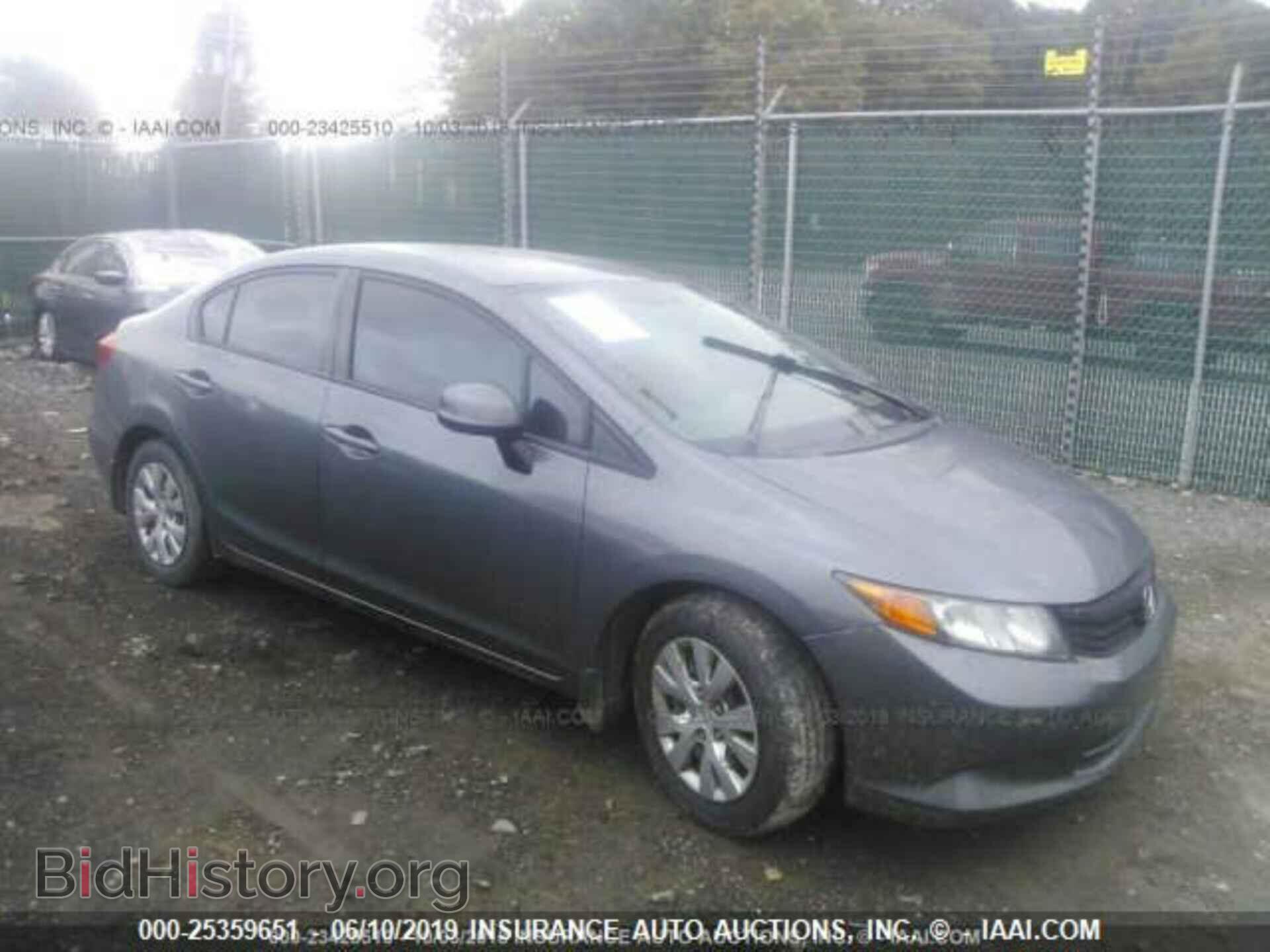 Фотография 19XFB2E50CE006493 - HONDA CIVIC 2012