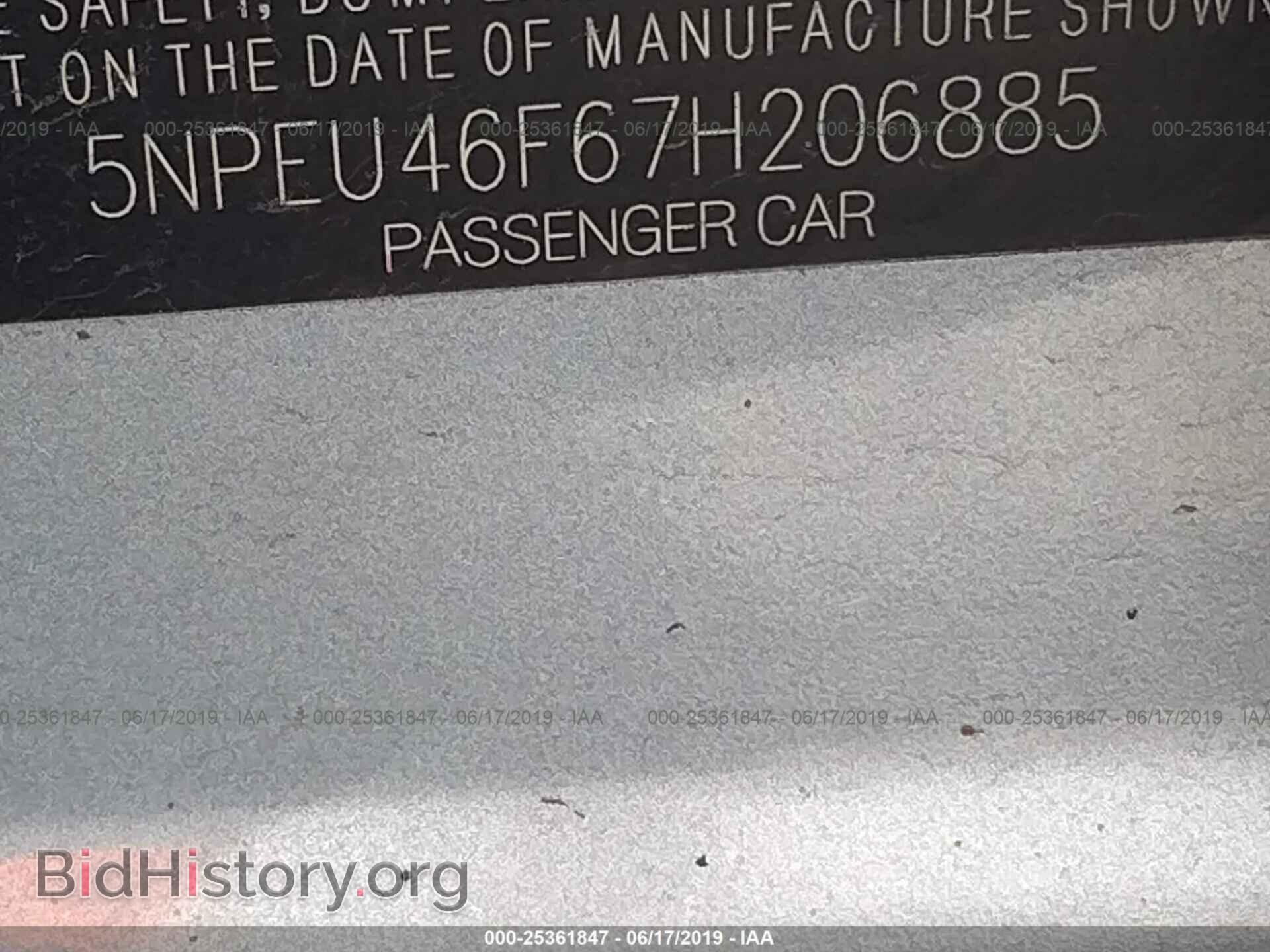 2007 HYUNDAI SONATA - VIN: 5NPEU46F67H206885 - Фото 9