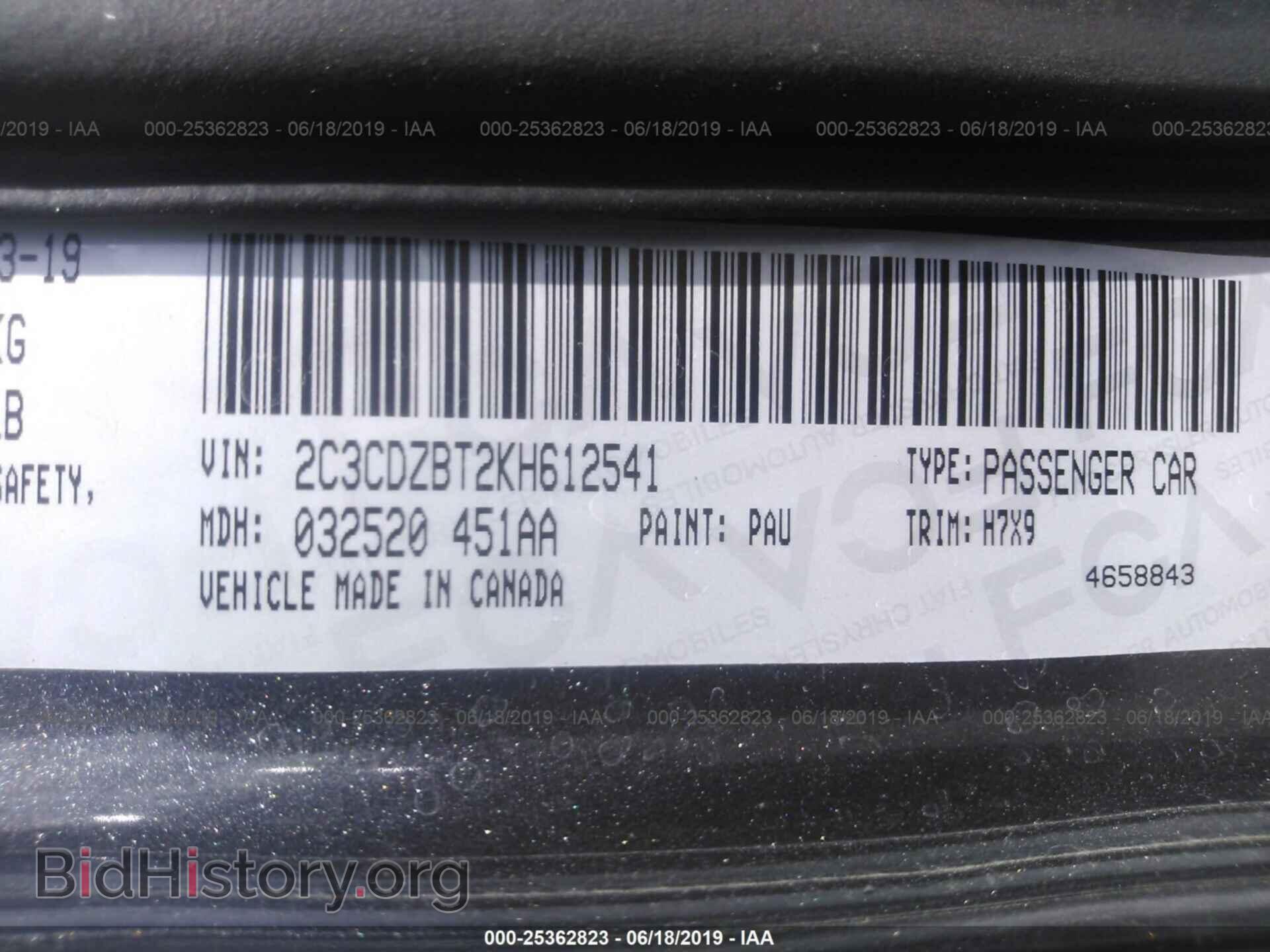 2019 DODGE CHALLENGER - VIN: 2C3CDZBT2KH612541 - Photo 9