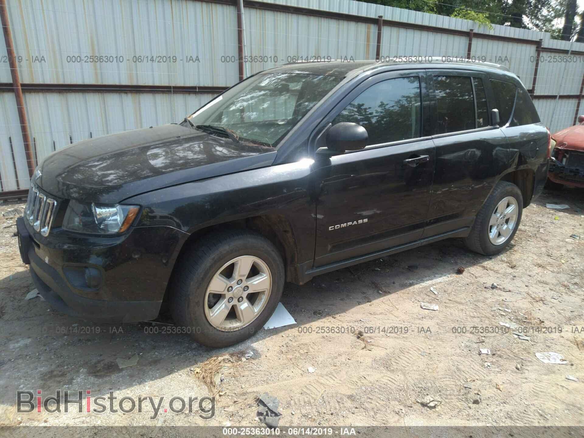 2014 JEEP COMPASS - VIN: 1C4NJCBAXED843472 - Фото 2