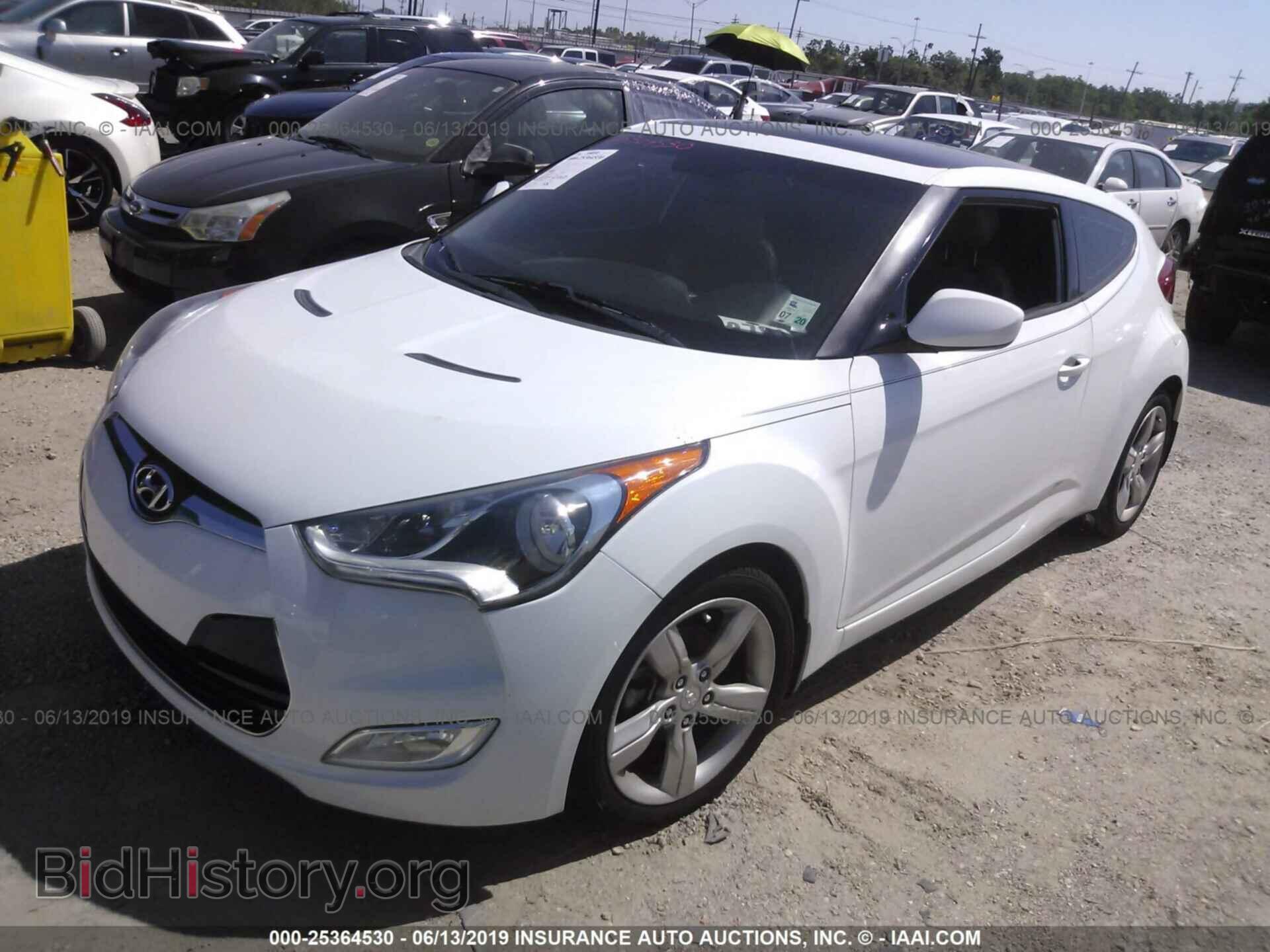 2014 HYUNDAI VELOSTER - VIN: KMHTC6AD5EU196697 - Фото 2