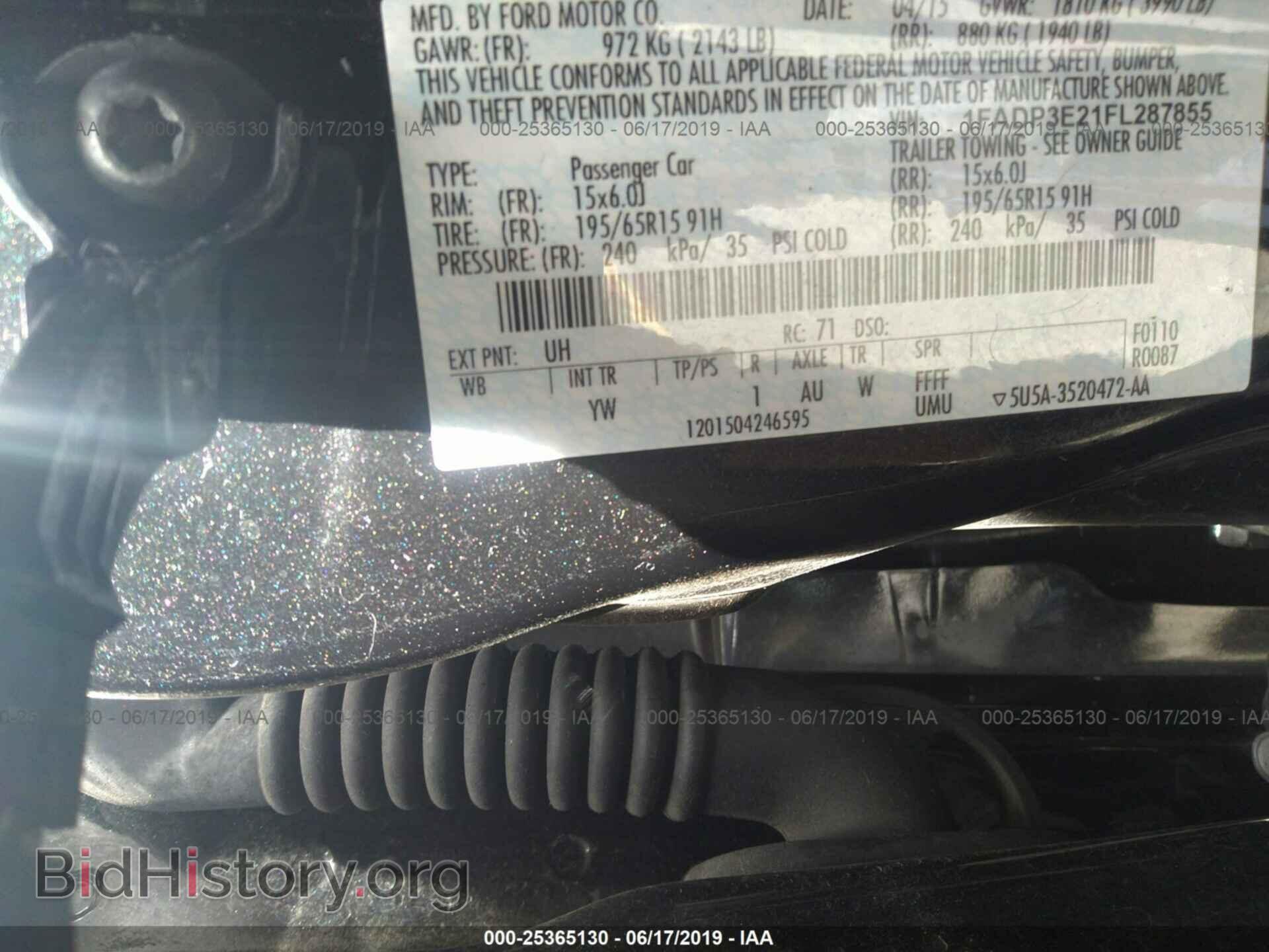 2015 FORD FOCUS - VIN: 1FADP3E21FL287855 - Фото 9