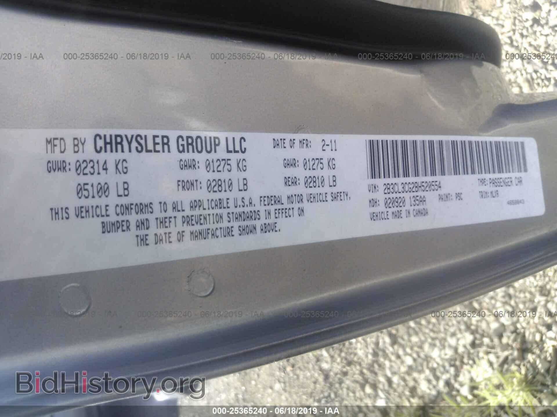 2011 DODGE CHARGER - VIN: 2B3CL3CG2BH520554 - Фото 9
