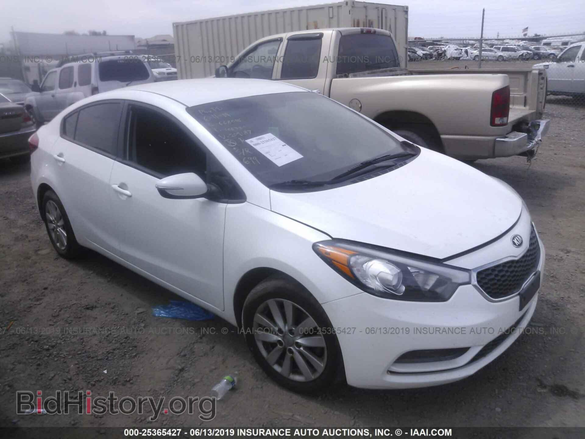 Photo KNAFX4A61E5209187 - KIA FORTE 2014