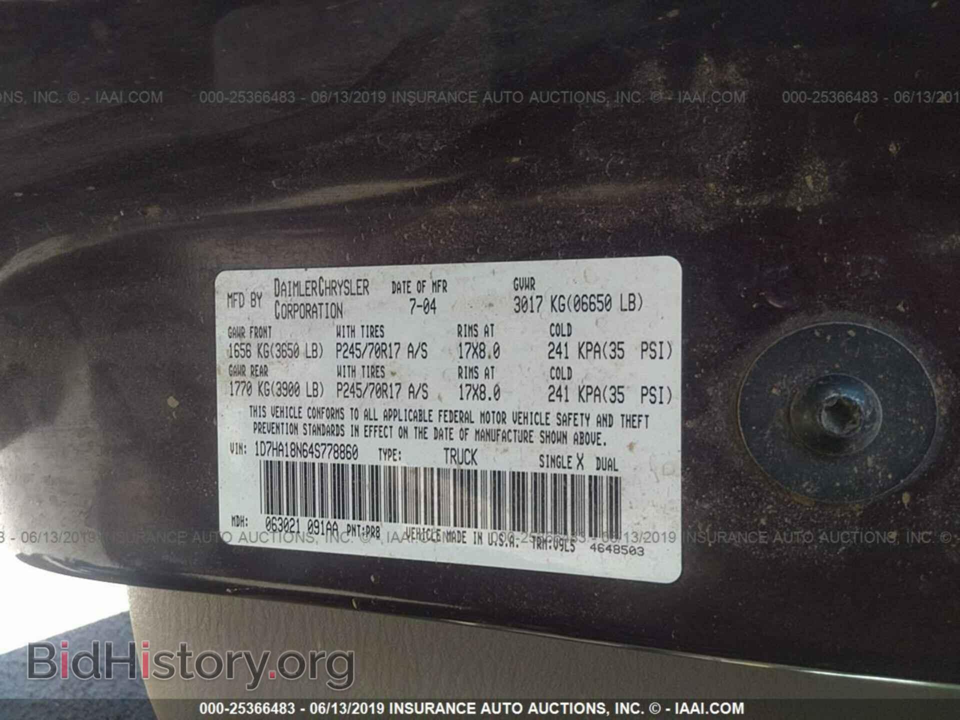 2004 DODGE RAM 1500 - VIN: 1D7HA18N64S778860 - Photo 9