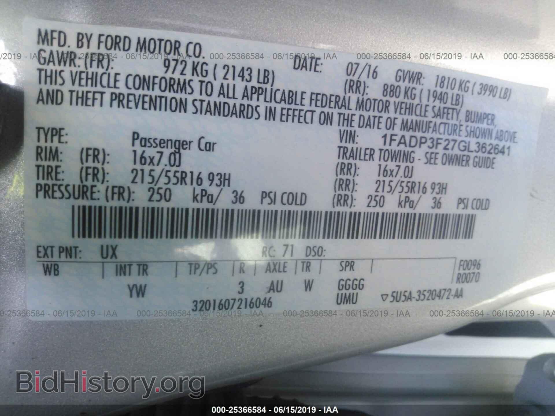 2016 FORD FOCUS - VIN: 1FADP3F27GL362641 - Photo 9