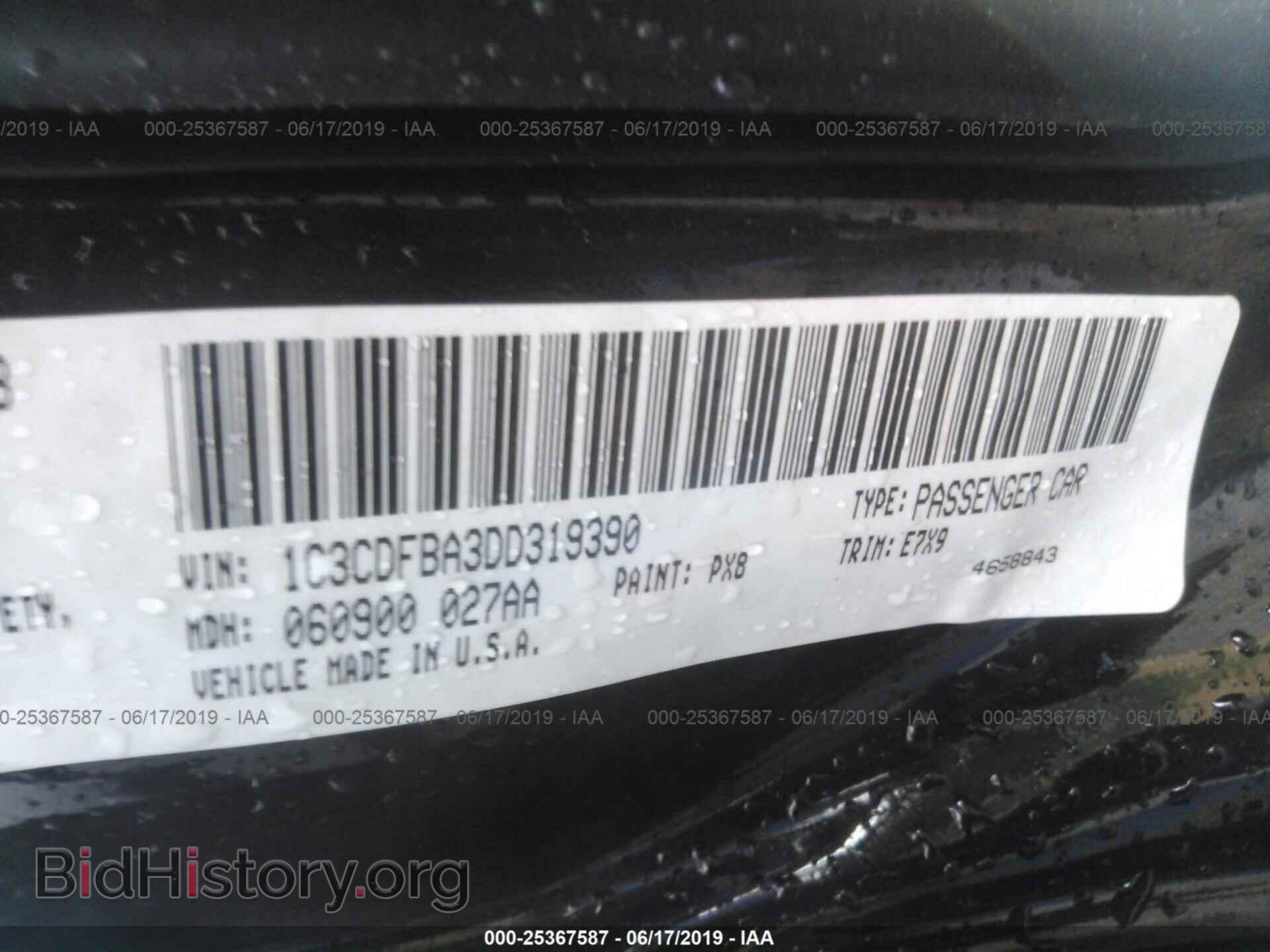 2013 DODGE DART - VIN: 1C3CDFBA3DD319390 - Фото 9