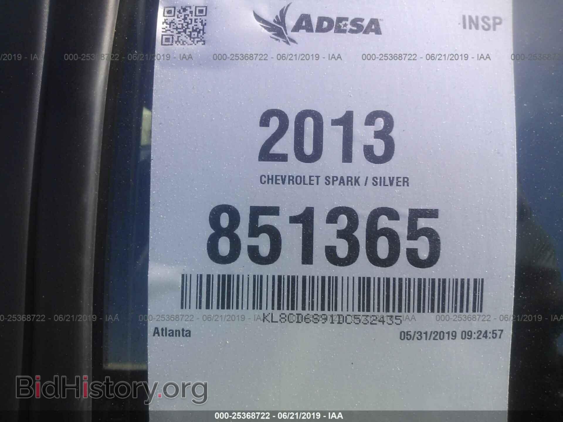 2013 CHEVROLET SPARK - VIN: KL8CD6S91DC532435 - Фото 9
