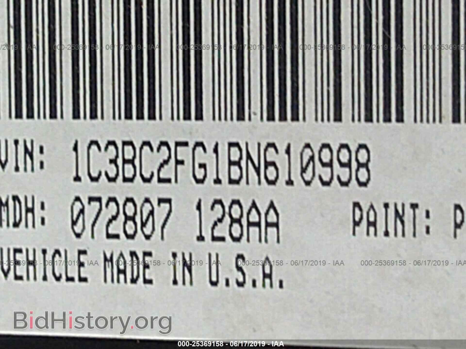 2011 CHRYSLER 200 - VIN: 1C3BC2FG1BN610998 - Фото 9