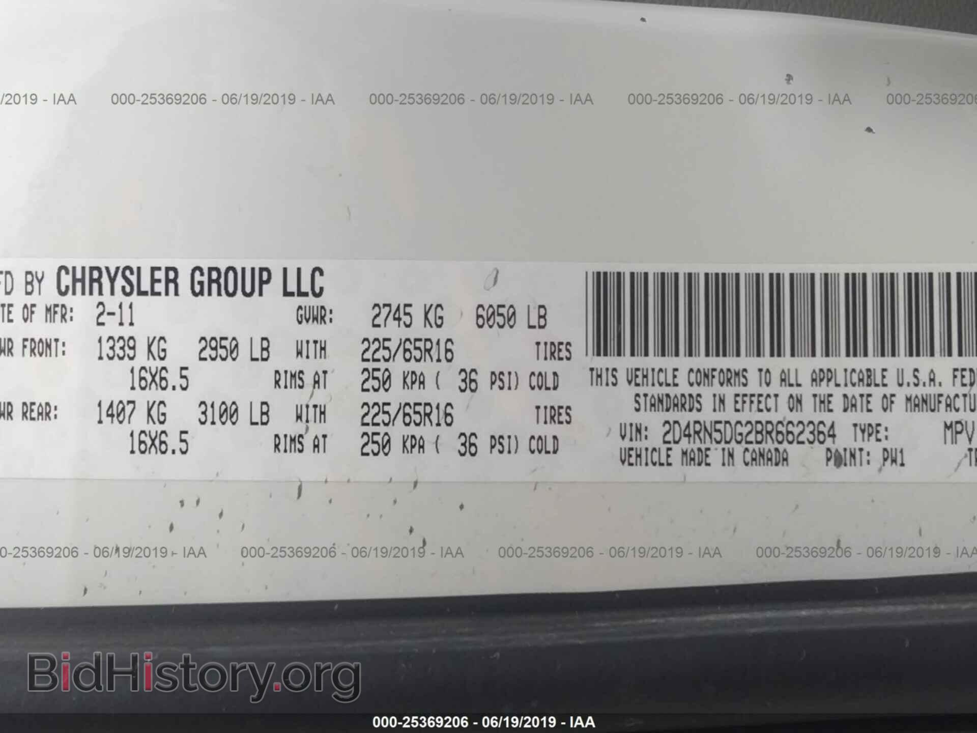 2011 DODGE GRAND CARAVAN - VIN: 2D4RN5DG2BR662364 - Фото 9