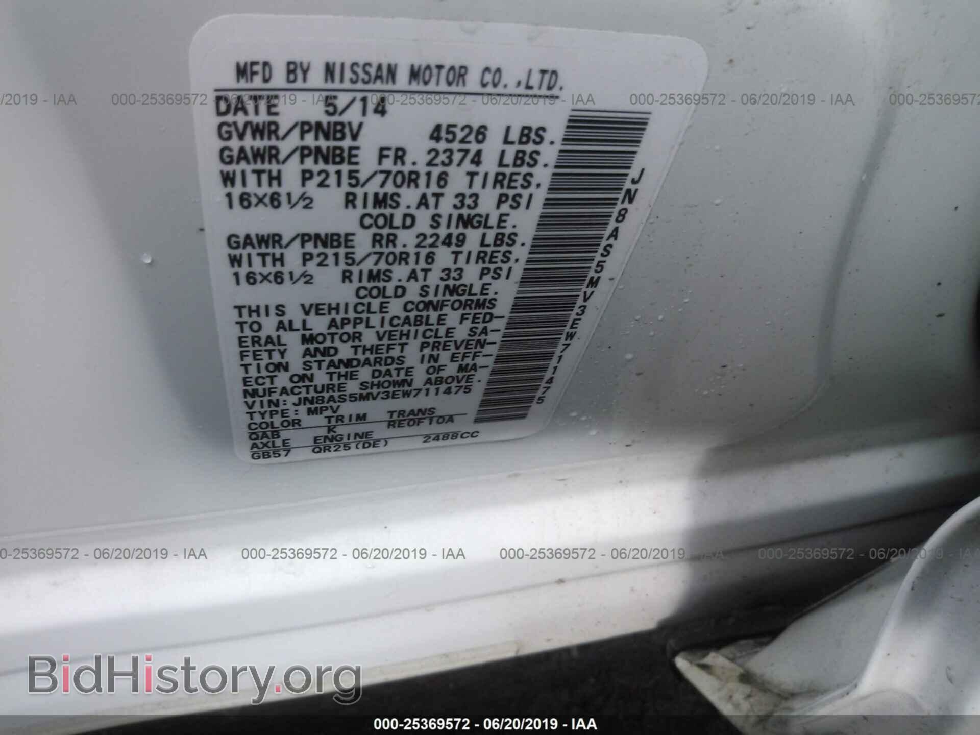 2014 NISSAN ROGUE SELECT - VIN: JN8AS5MV3EW711475 - Фото 9